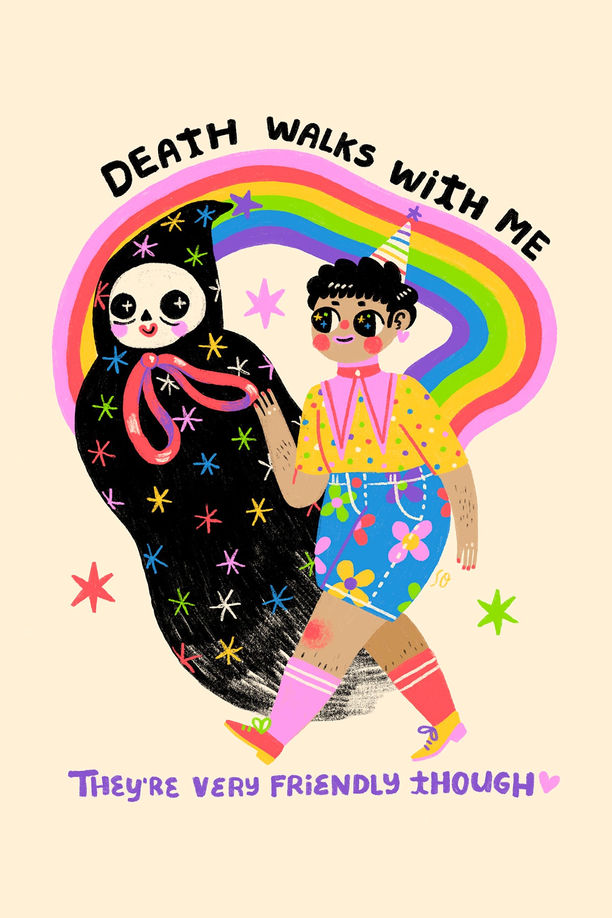 Death Friendly - Postcard