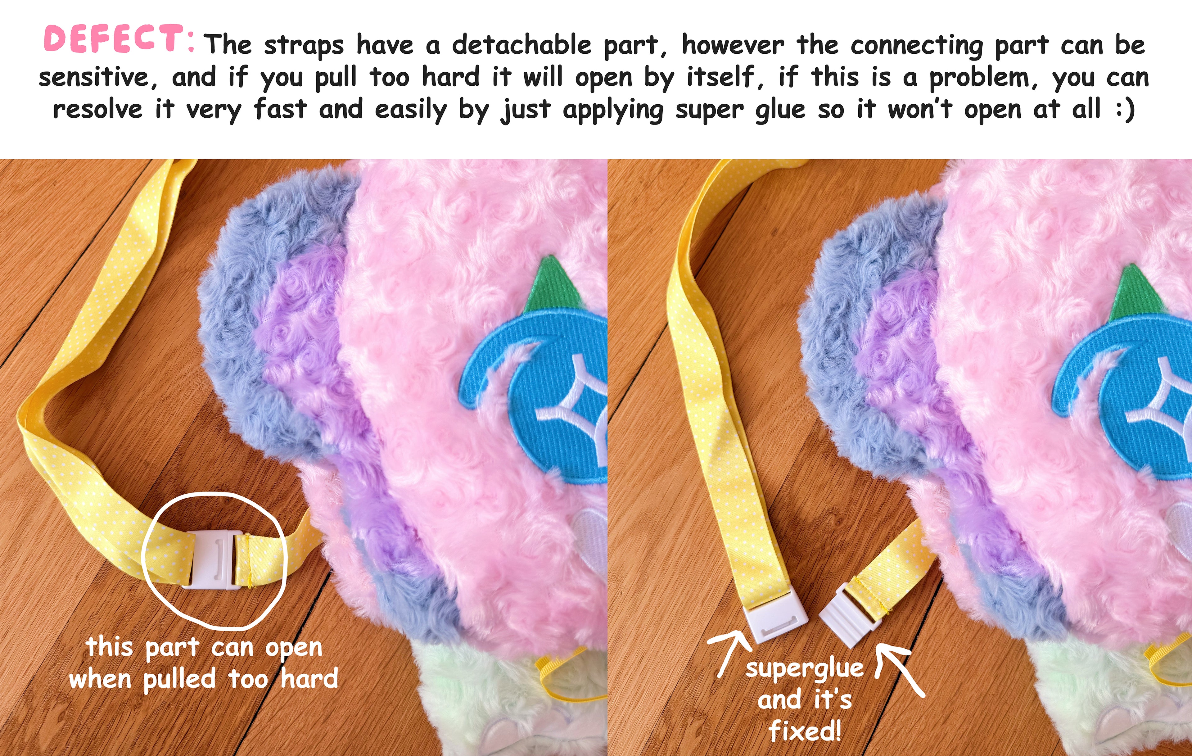 Sweet Elephant Plush Backpack! - GRADE B!