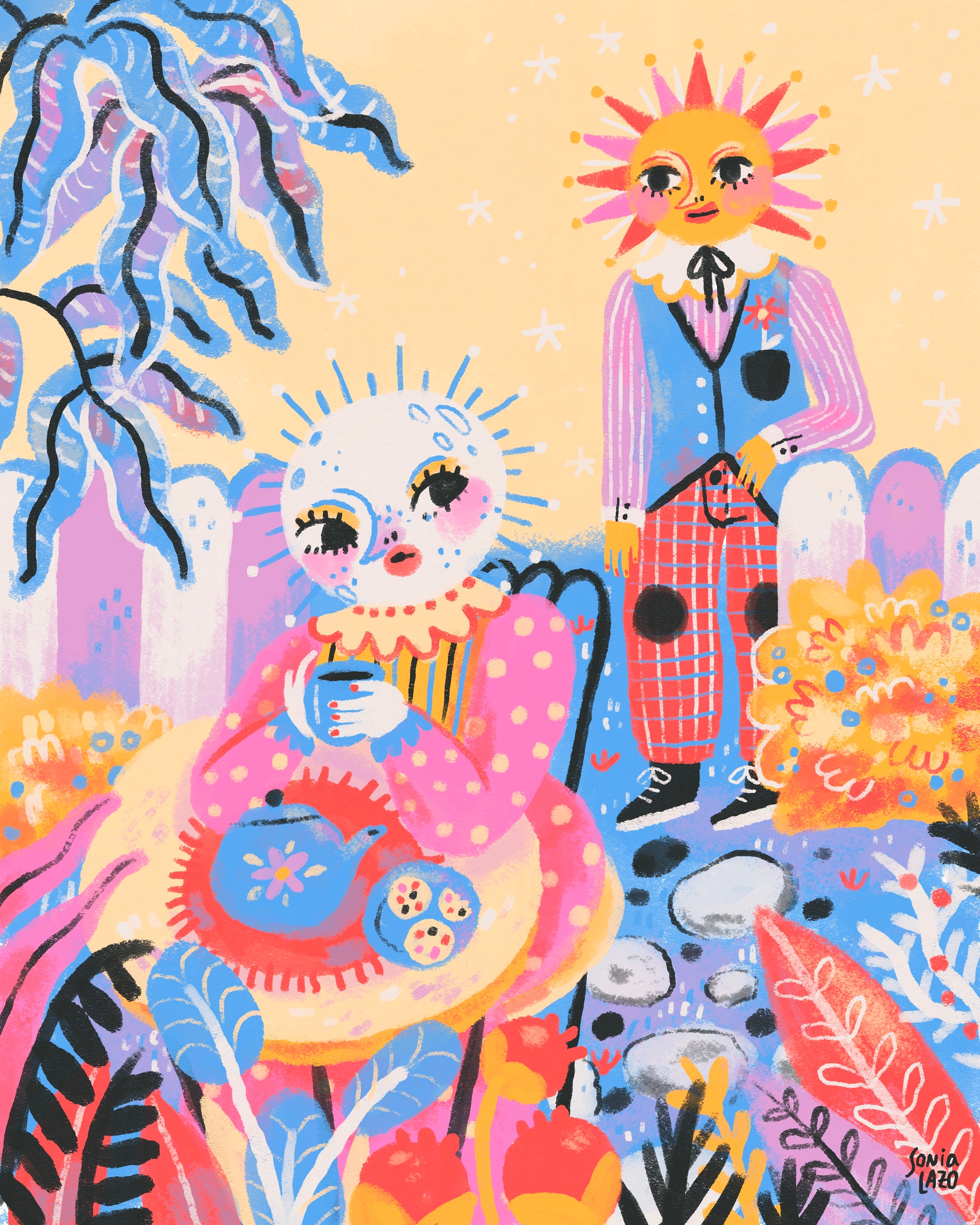 When The Moon Met The Sun - Print