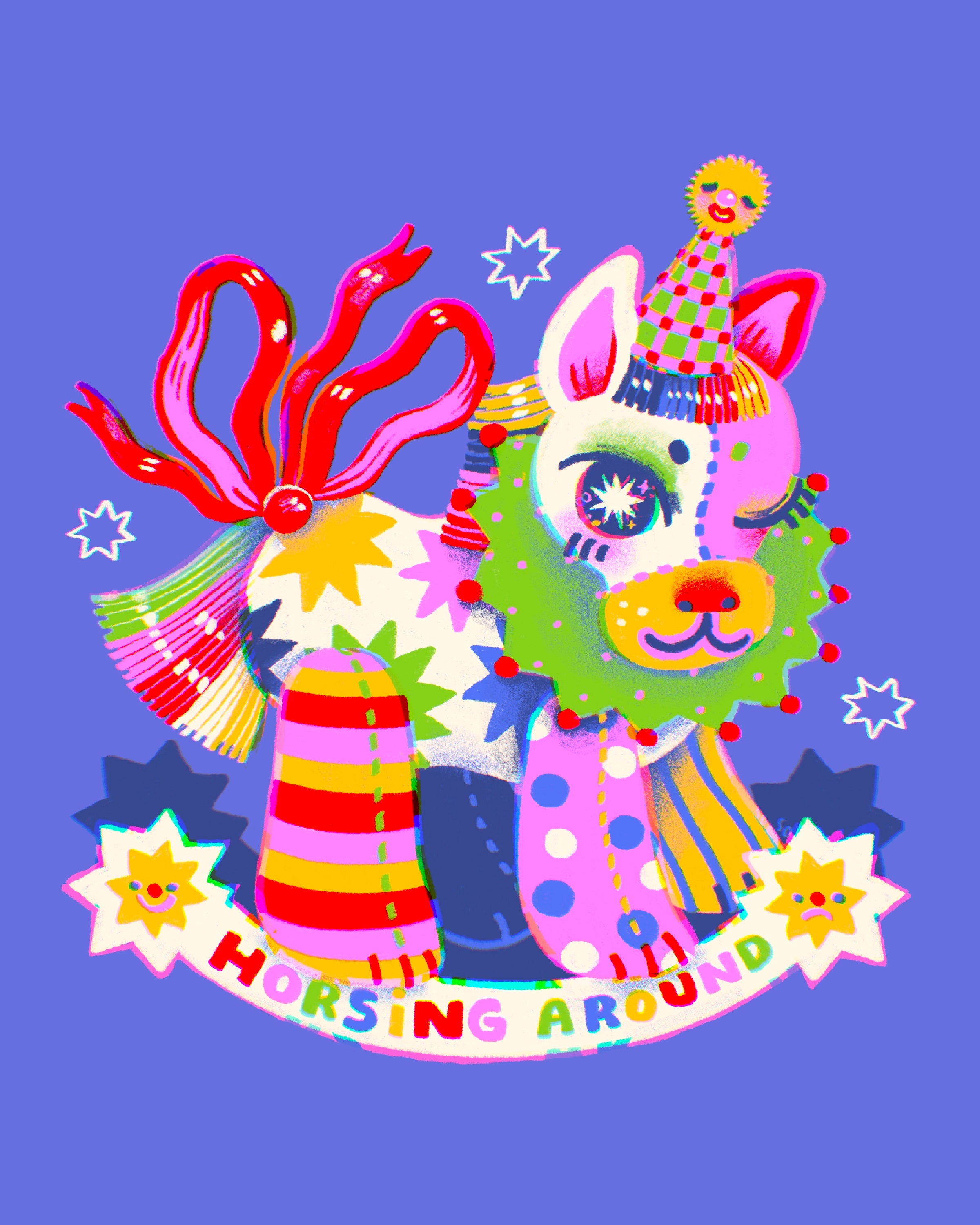 Horsing Around Print