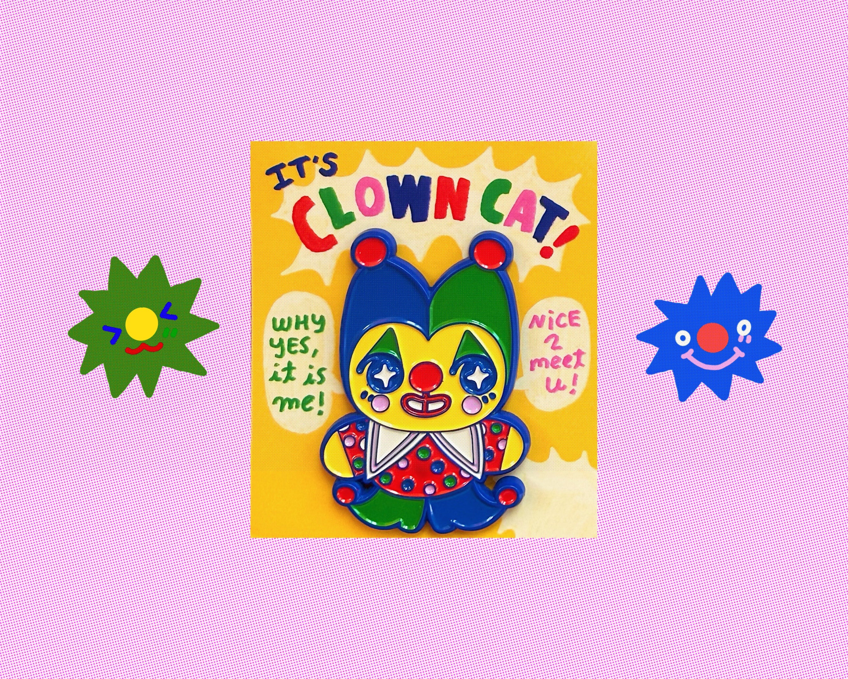Clown Cat Pin