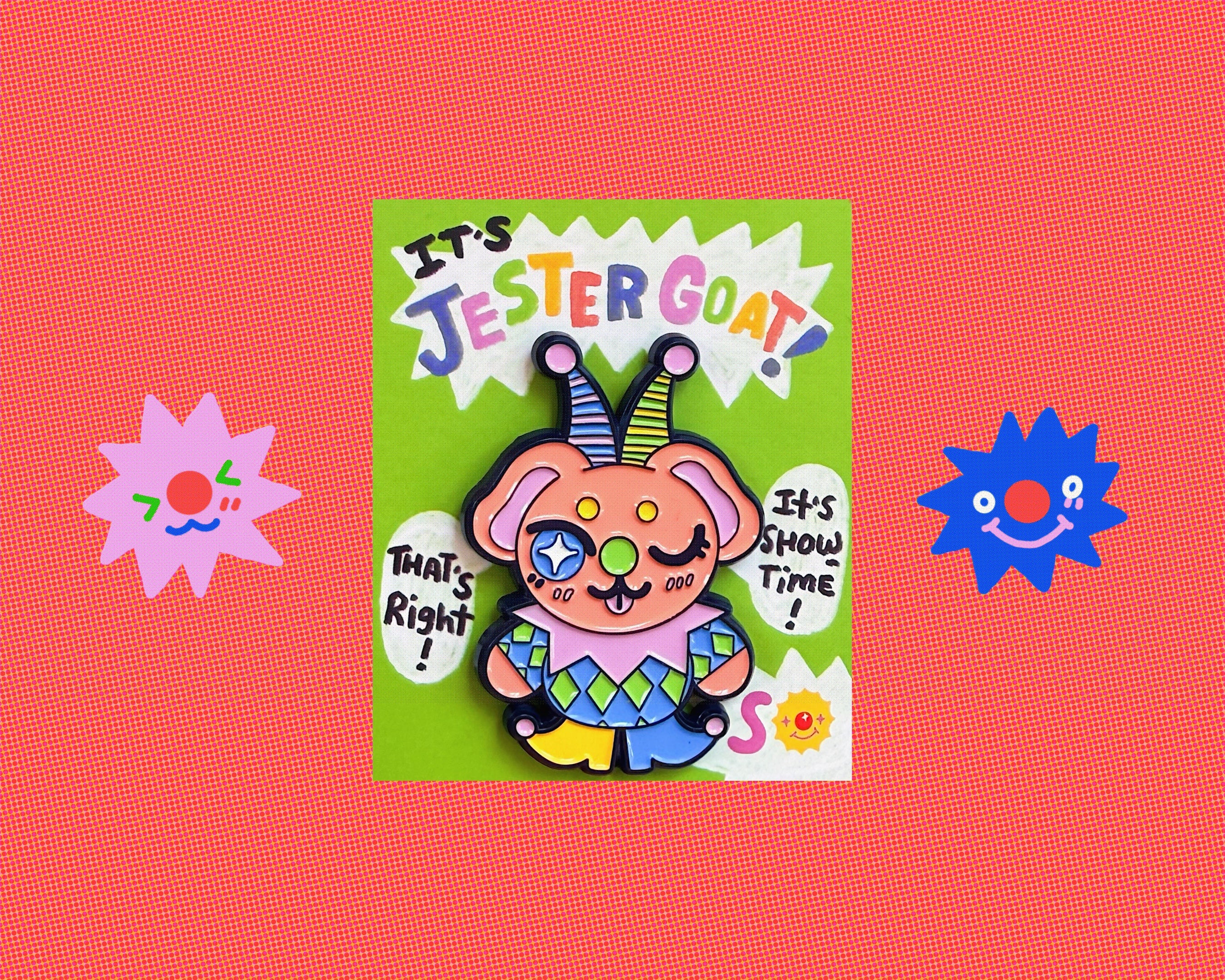 Jester Goat Pin