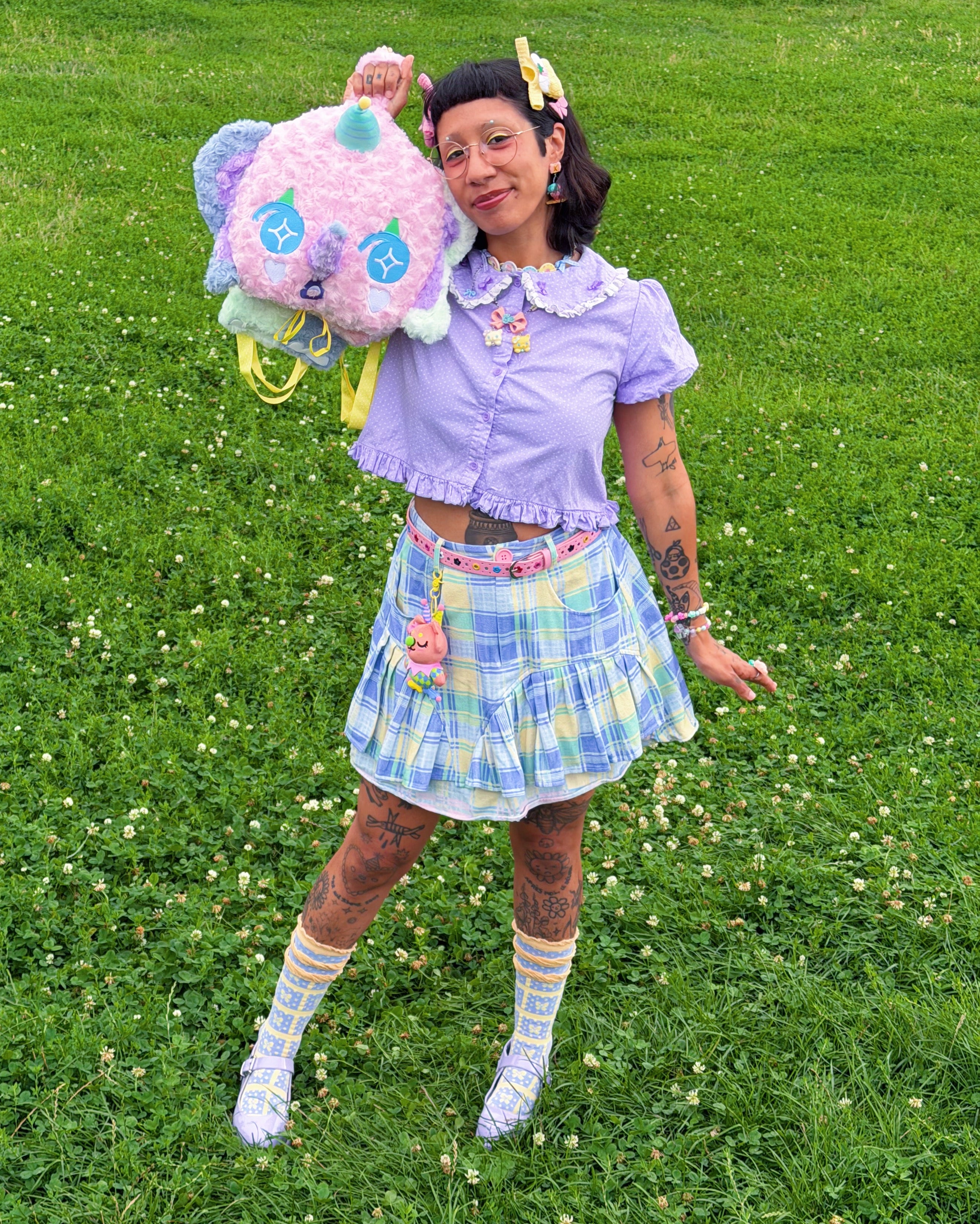 Sweet Elephant Plush Backpack! - GRADE B!