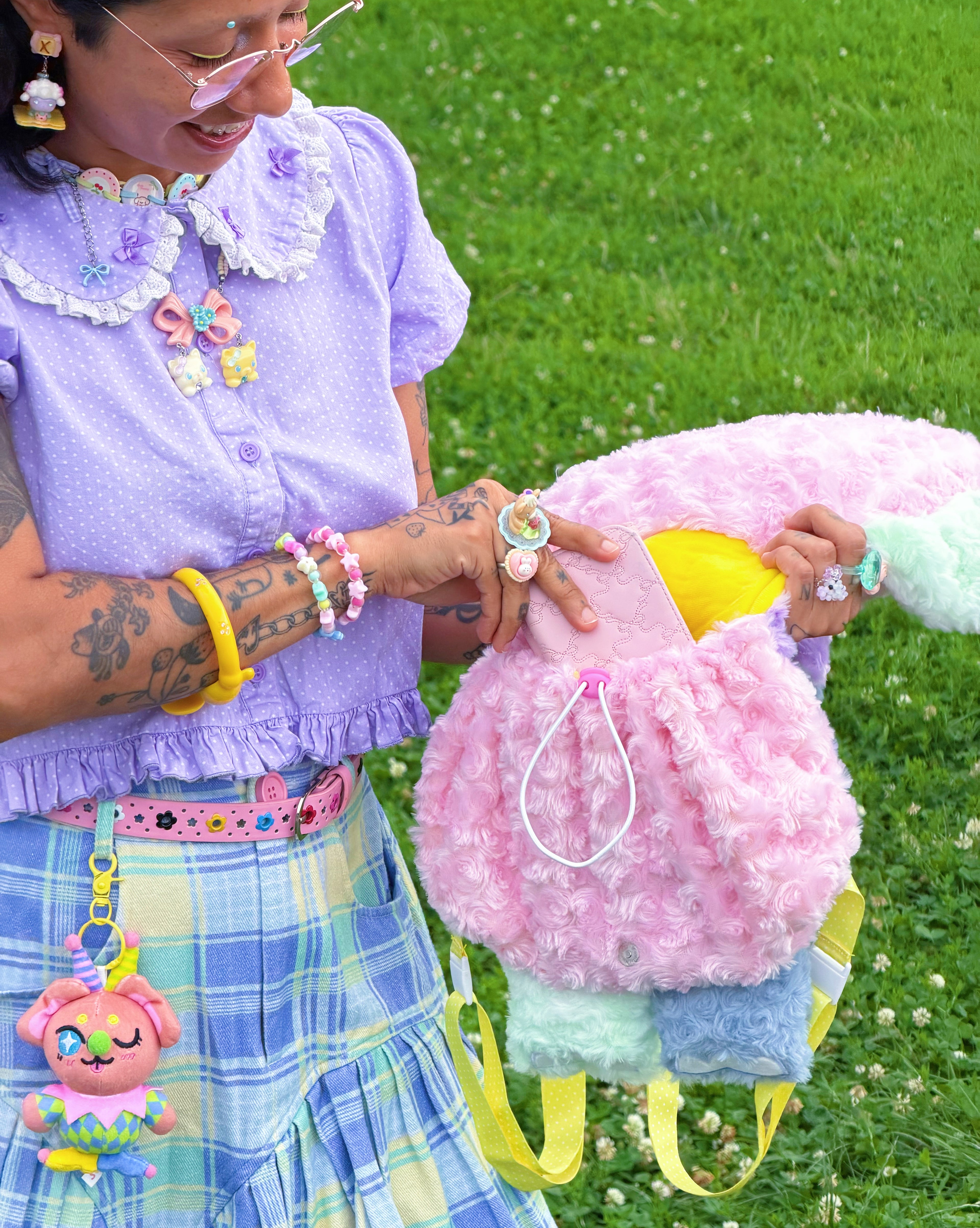 Sweet Elephant Plush Backpack! - GRADE B!