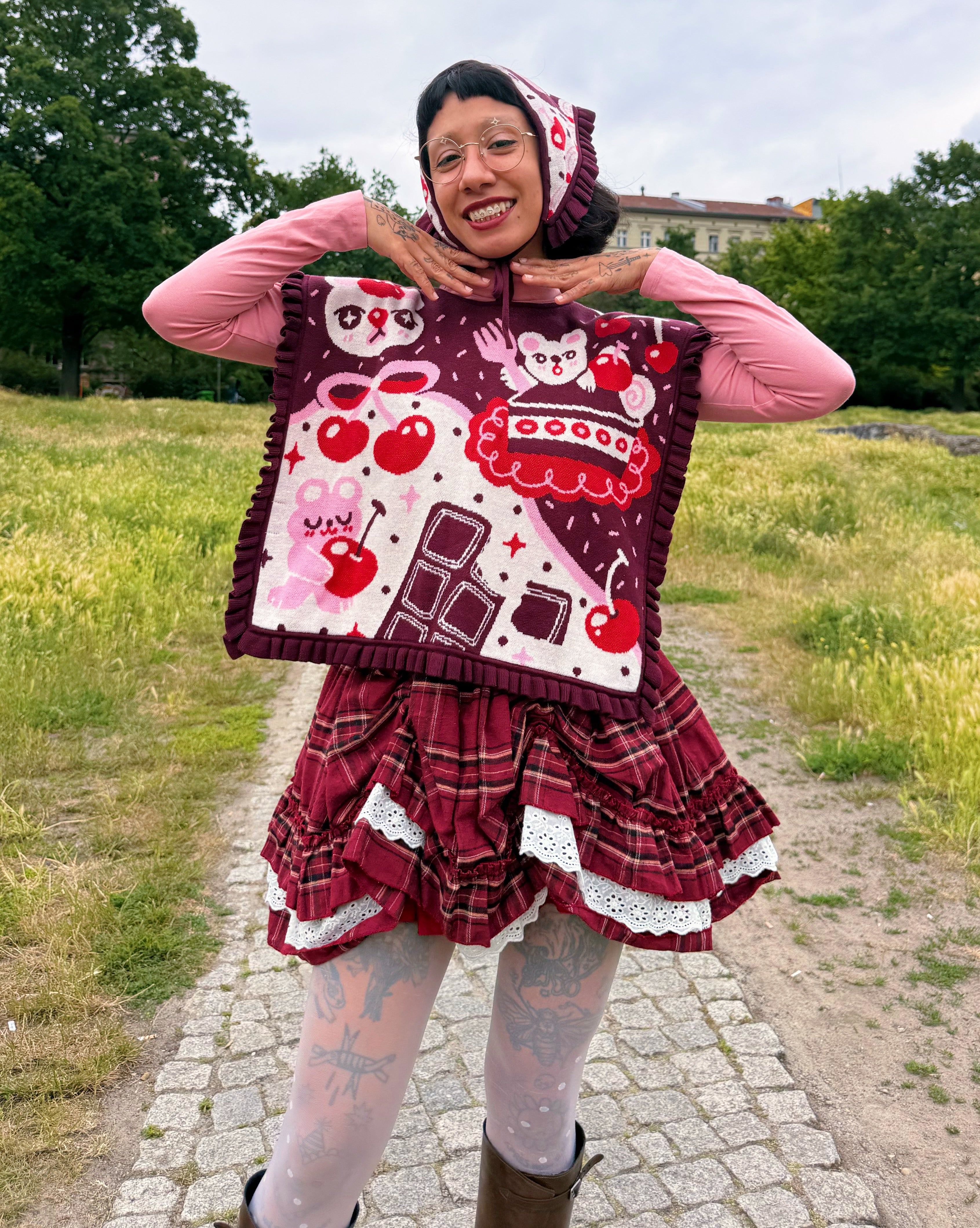 Black Forest Bearcake (4 in 1) Reversible Vest!