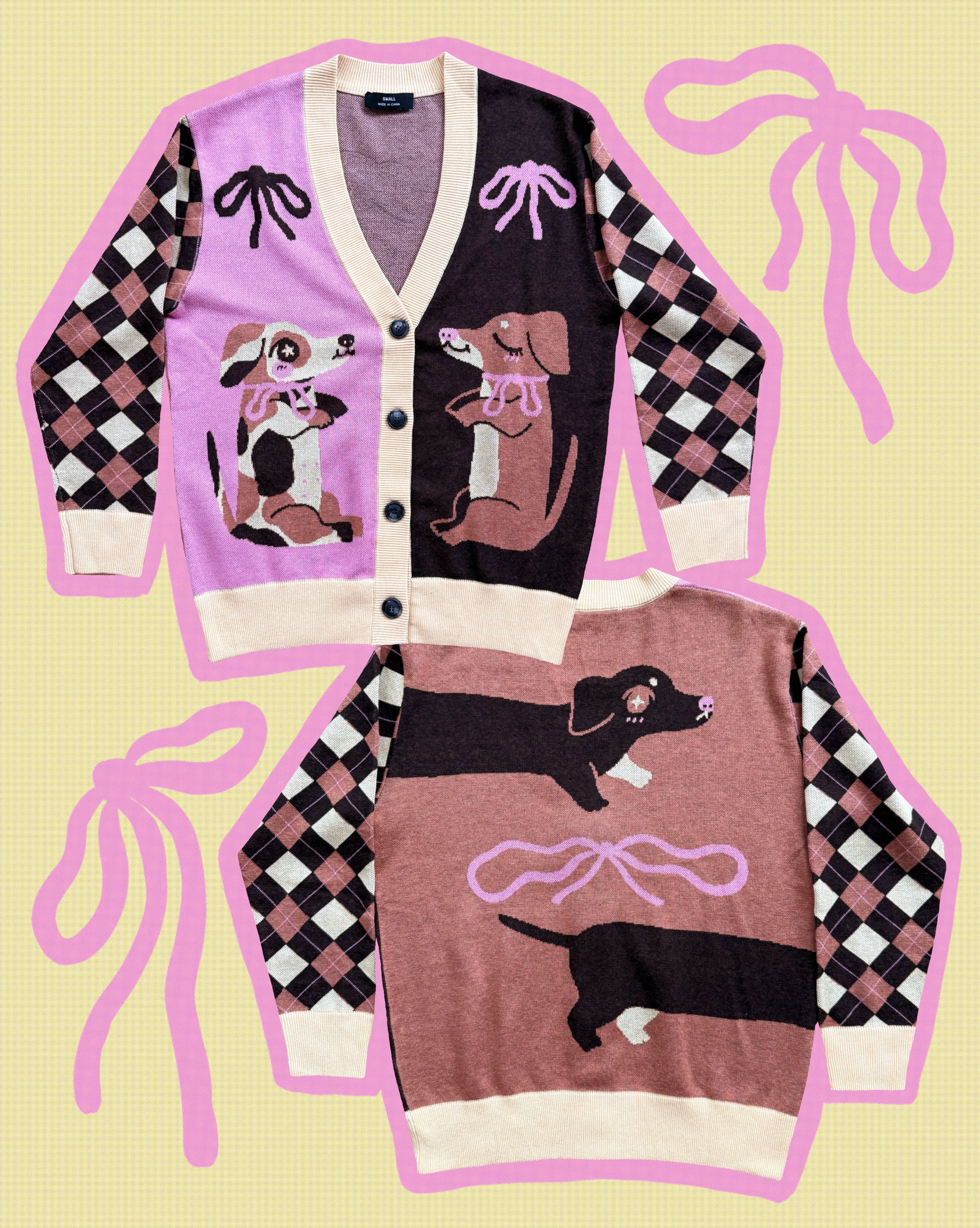 Neapolitan Sausage - Knit Cardigan