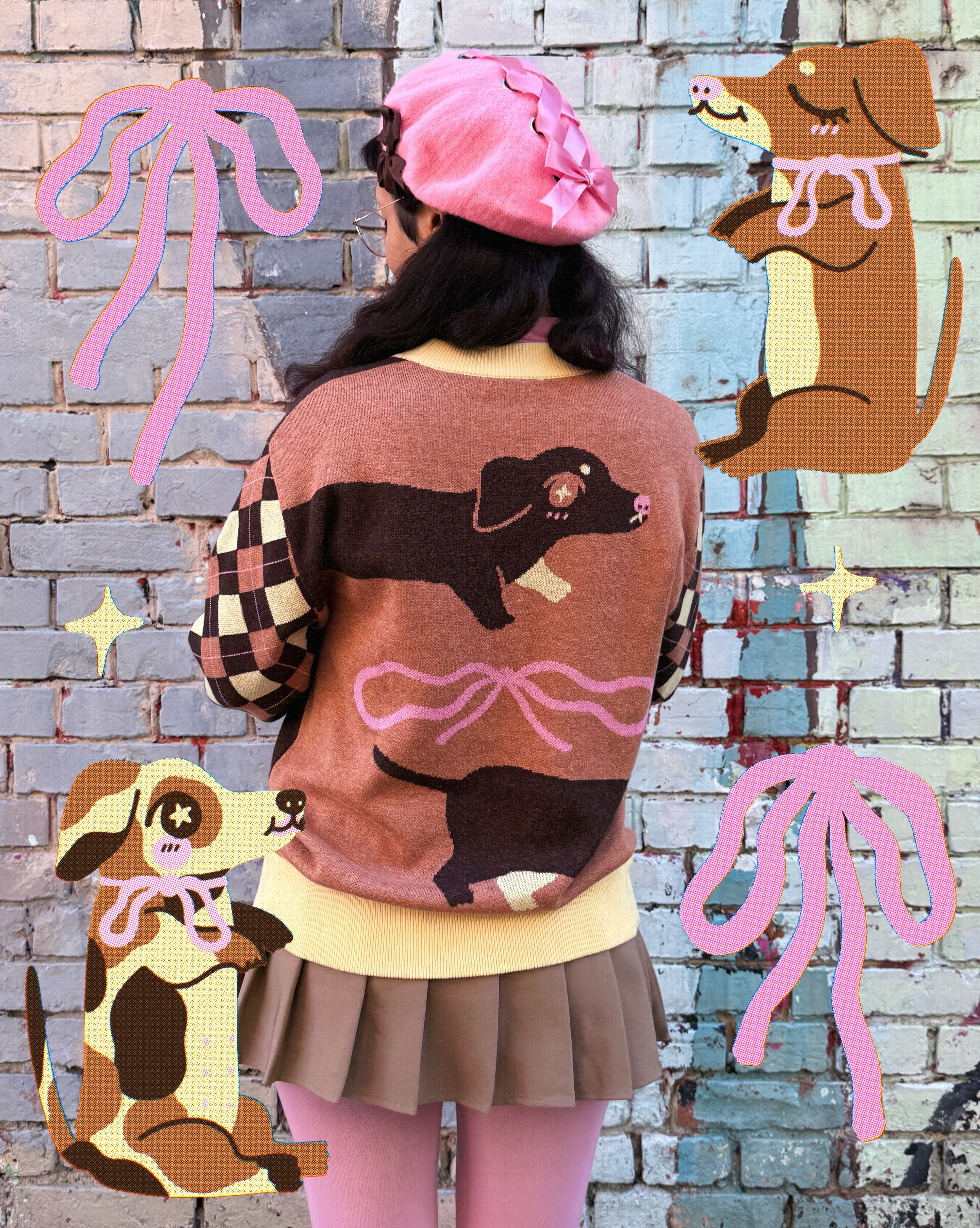 Neapolitan Sausage - Knit Cardigan