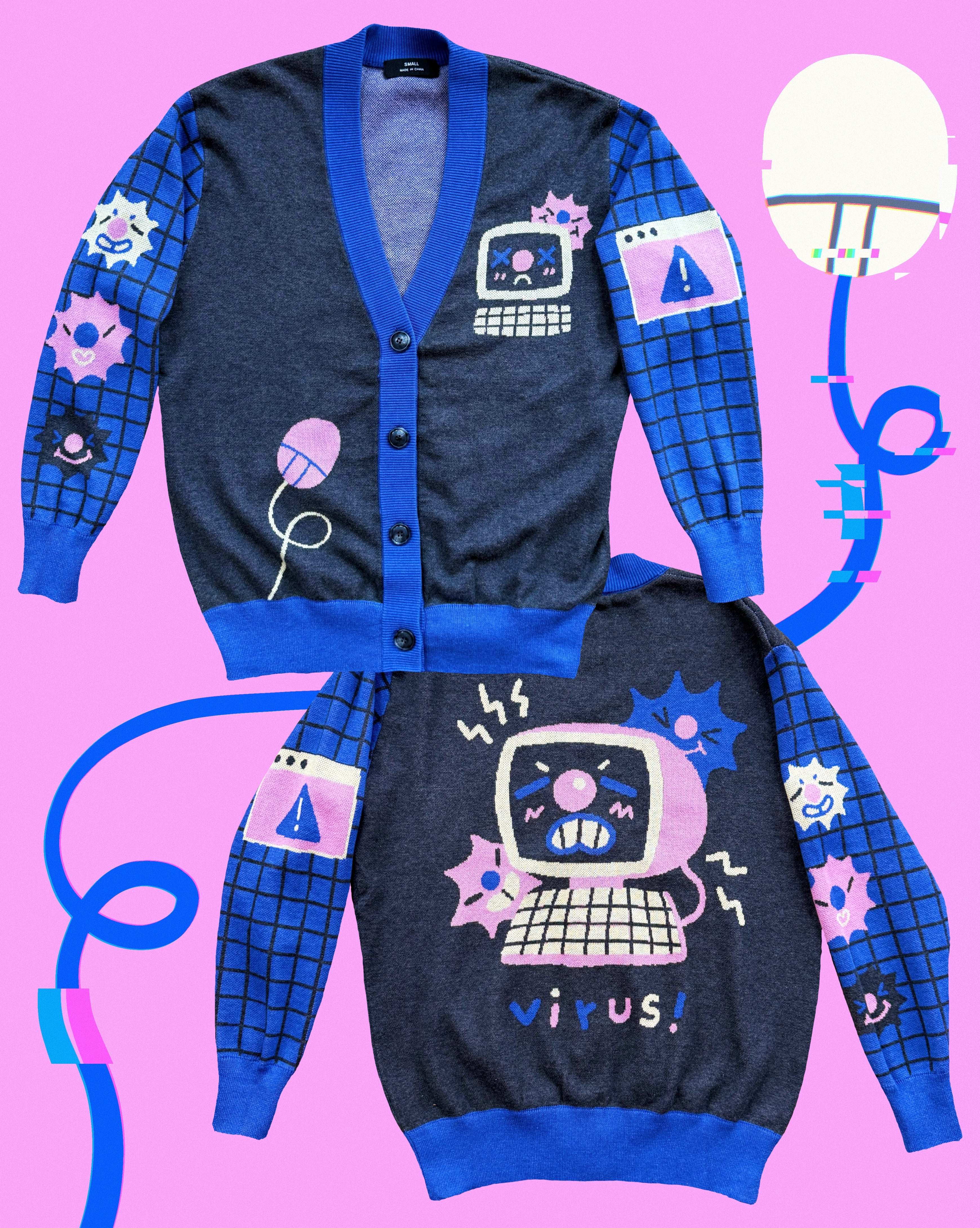 V1RUS!! - Knit Cardigan