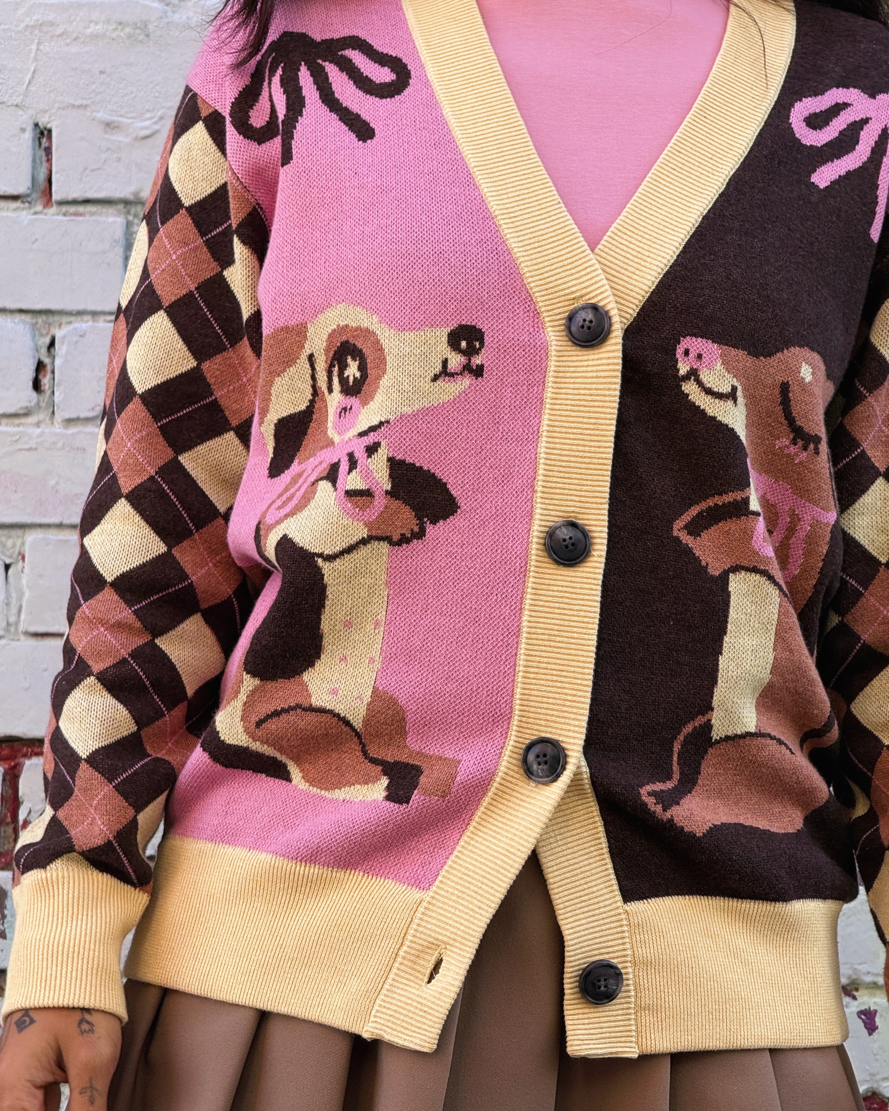 Neapolitan Sausage - Knit Cardigan