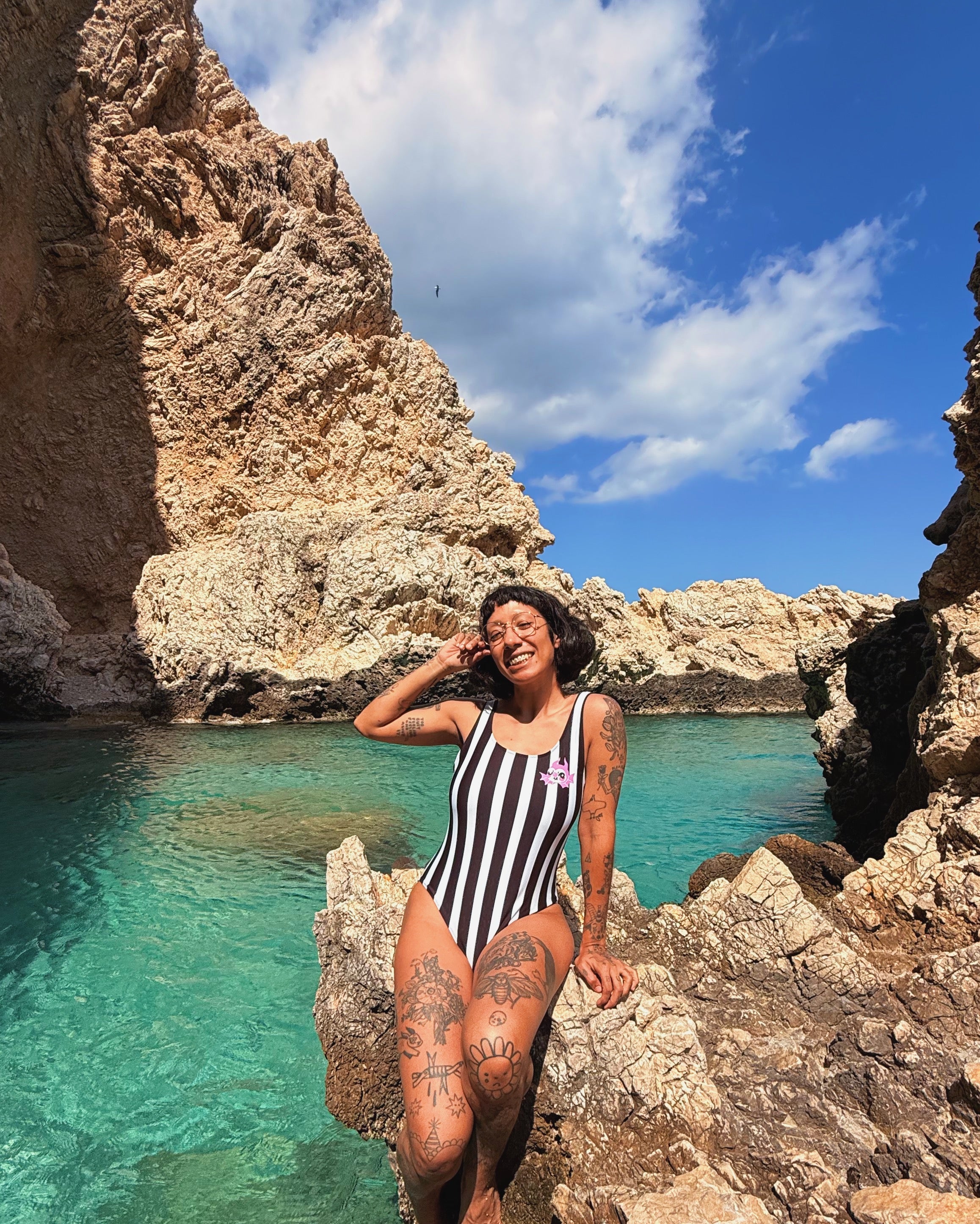 Striped Devil Swimsuit