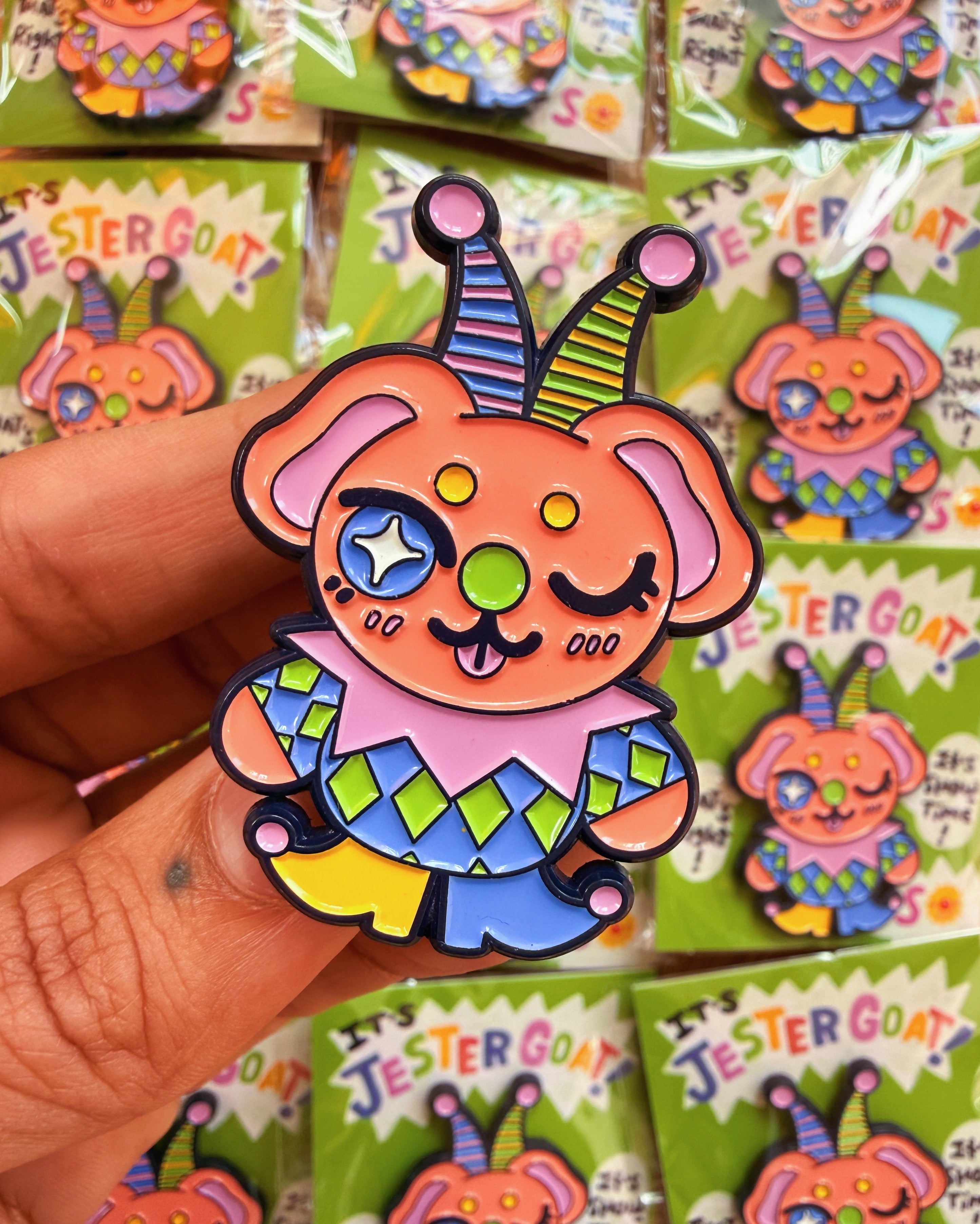 Jester Goat Pin