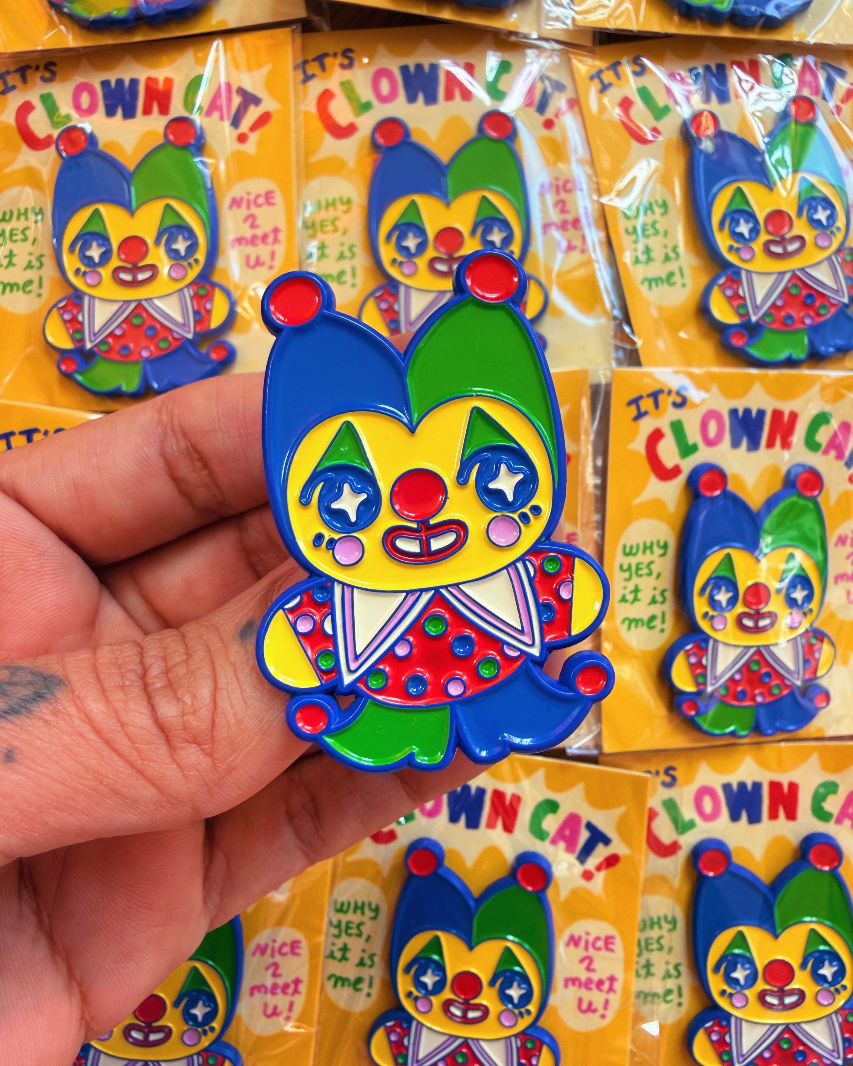Clown Cat Pin
