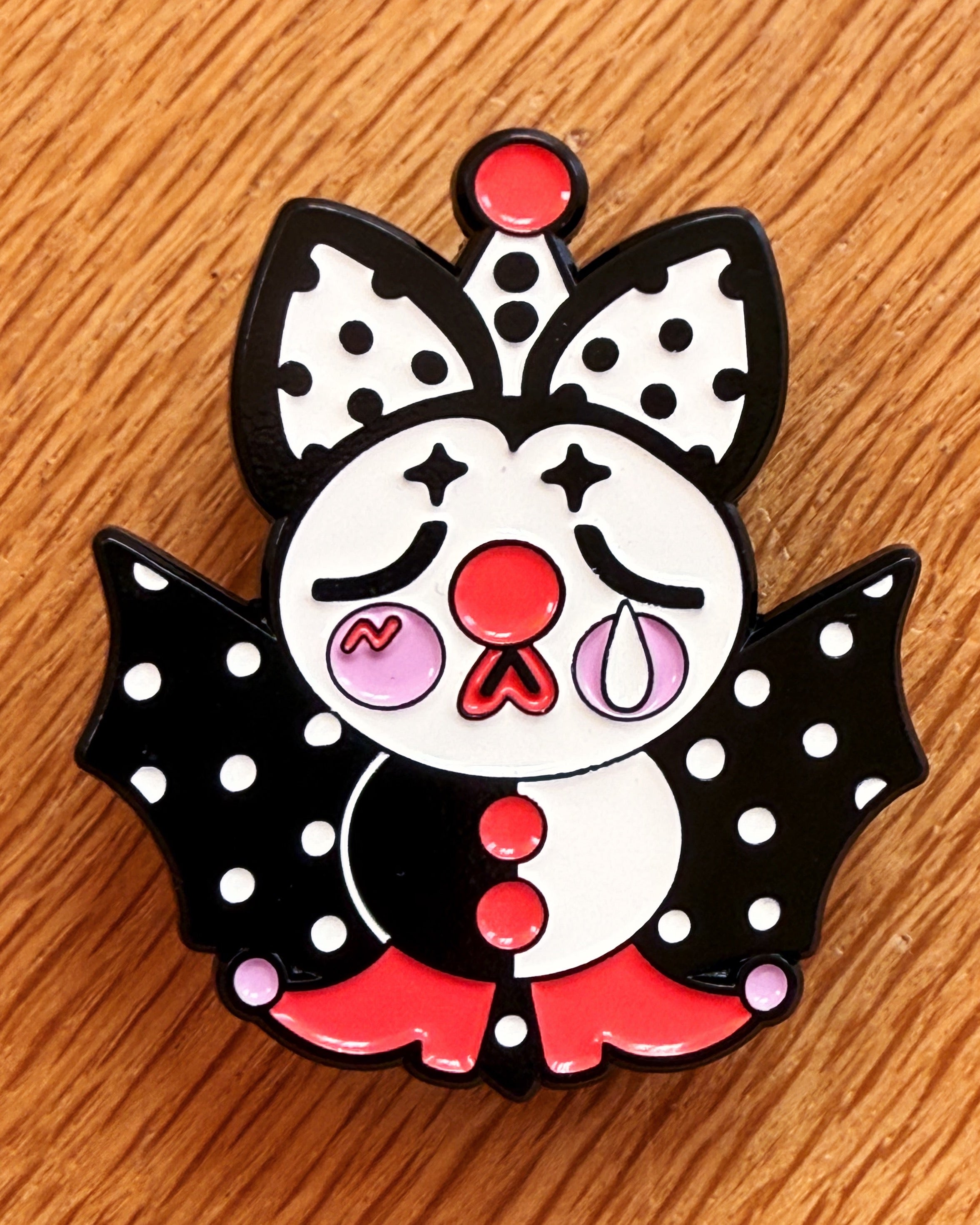 Mime Bat Pin