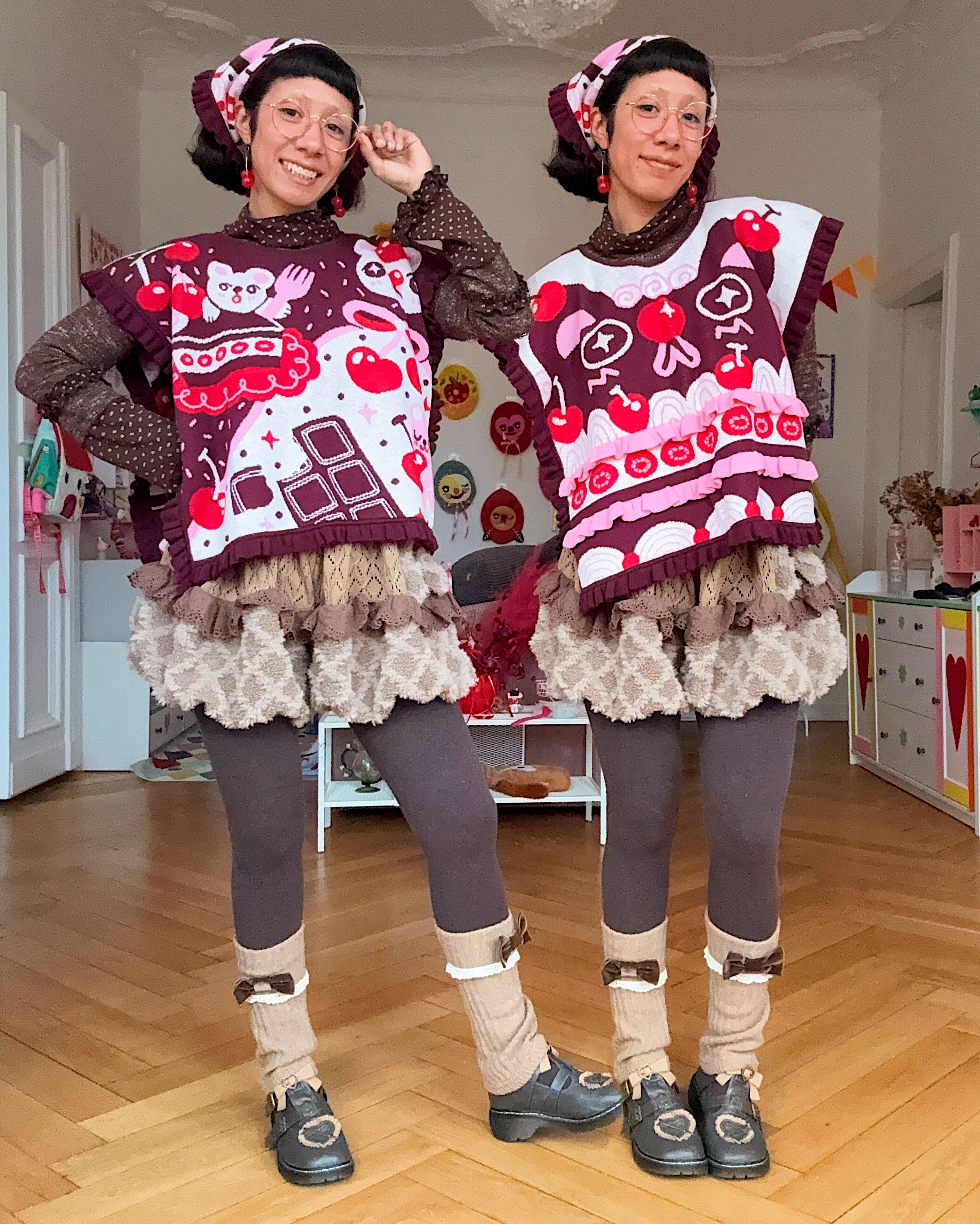 Black Forest Bearcake (4 in 1) Reversible Vest!