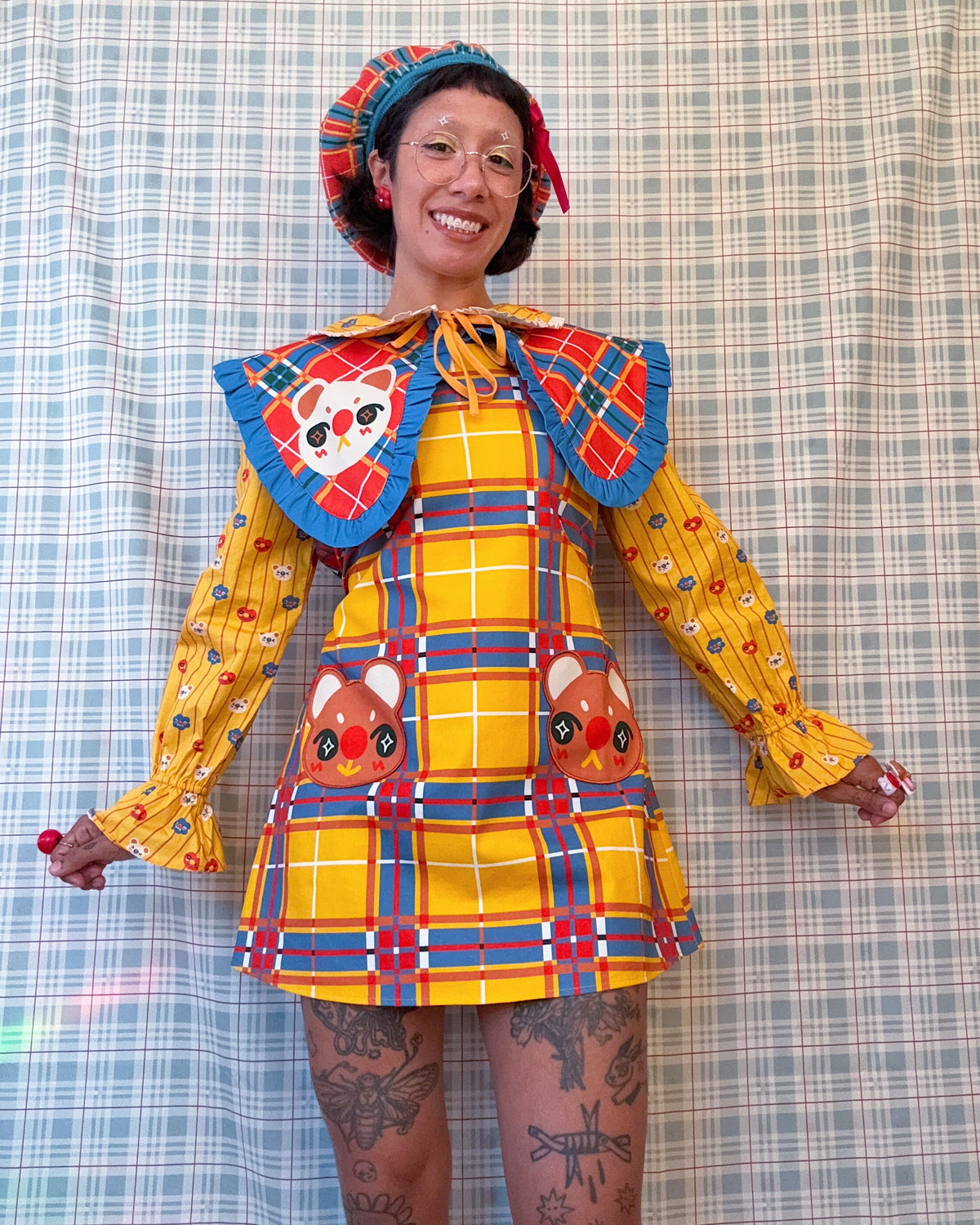 Beary Plaid! - Dress