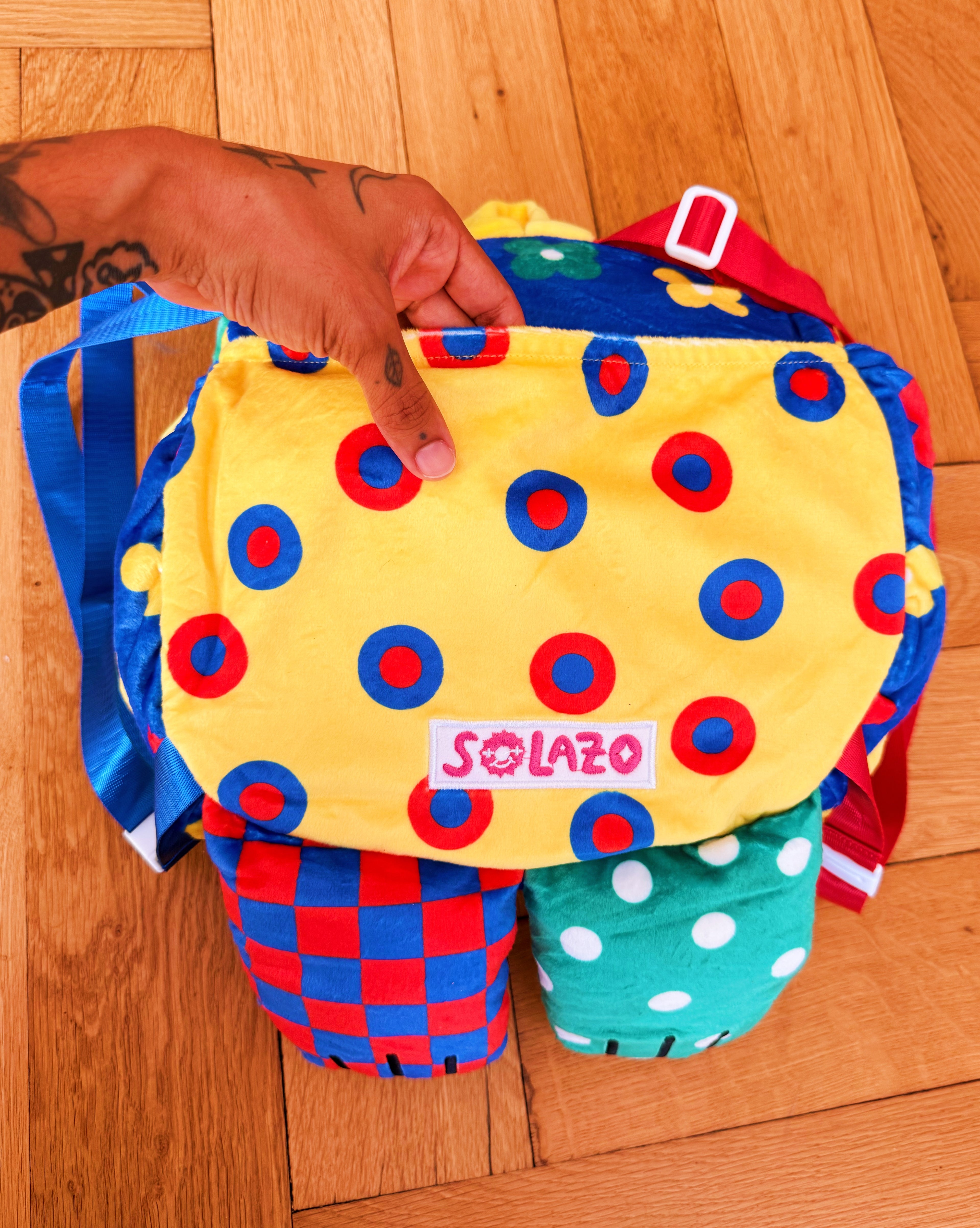 Clown Cat Plush Backpack! - GRADE B!