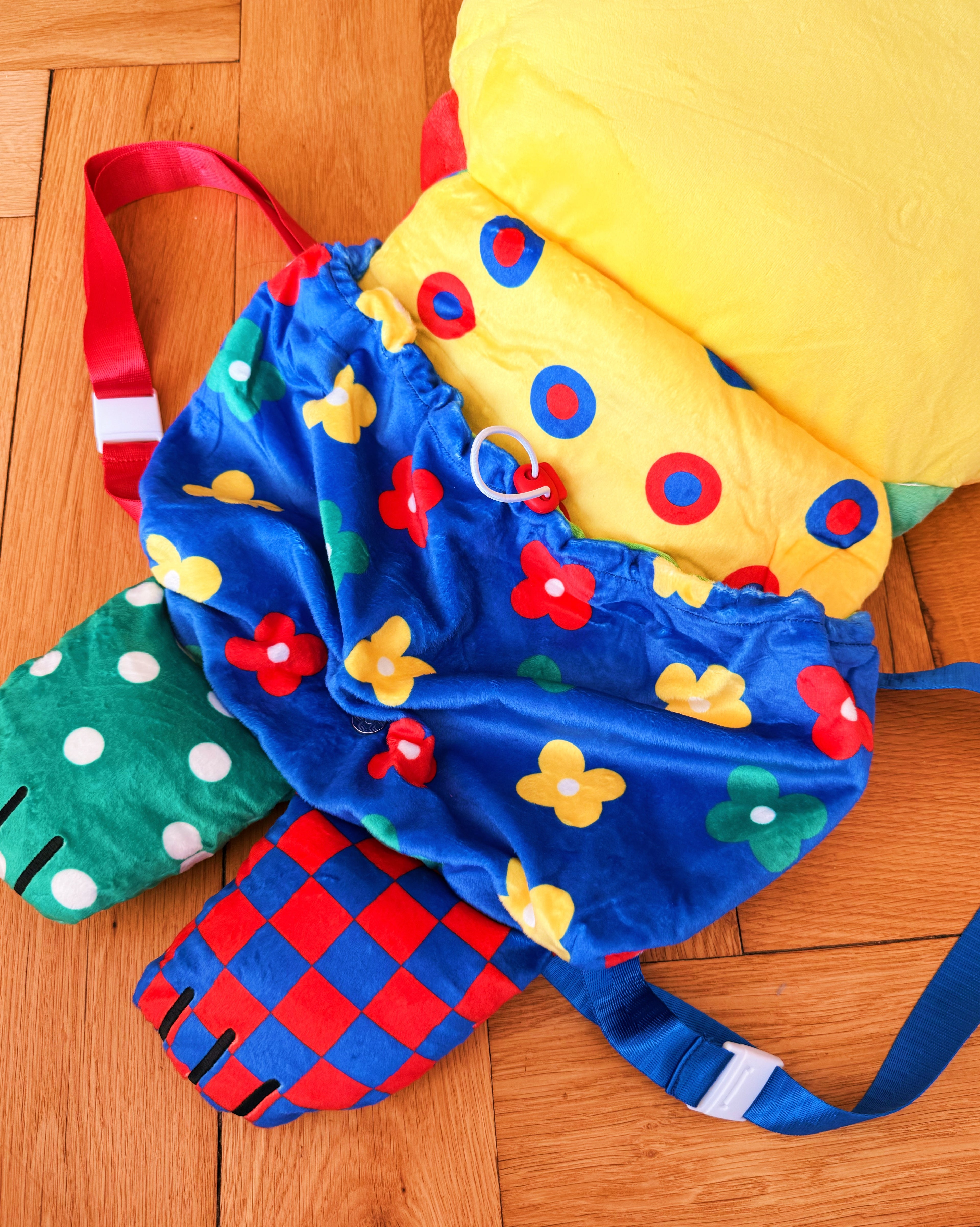 Clown Cat Plush Backpack! - GRADE B!
