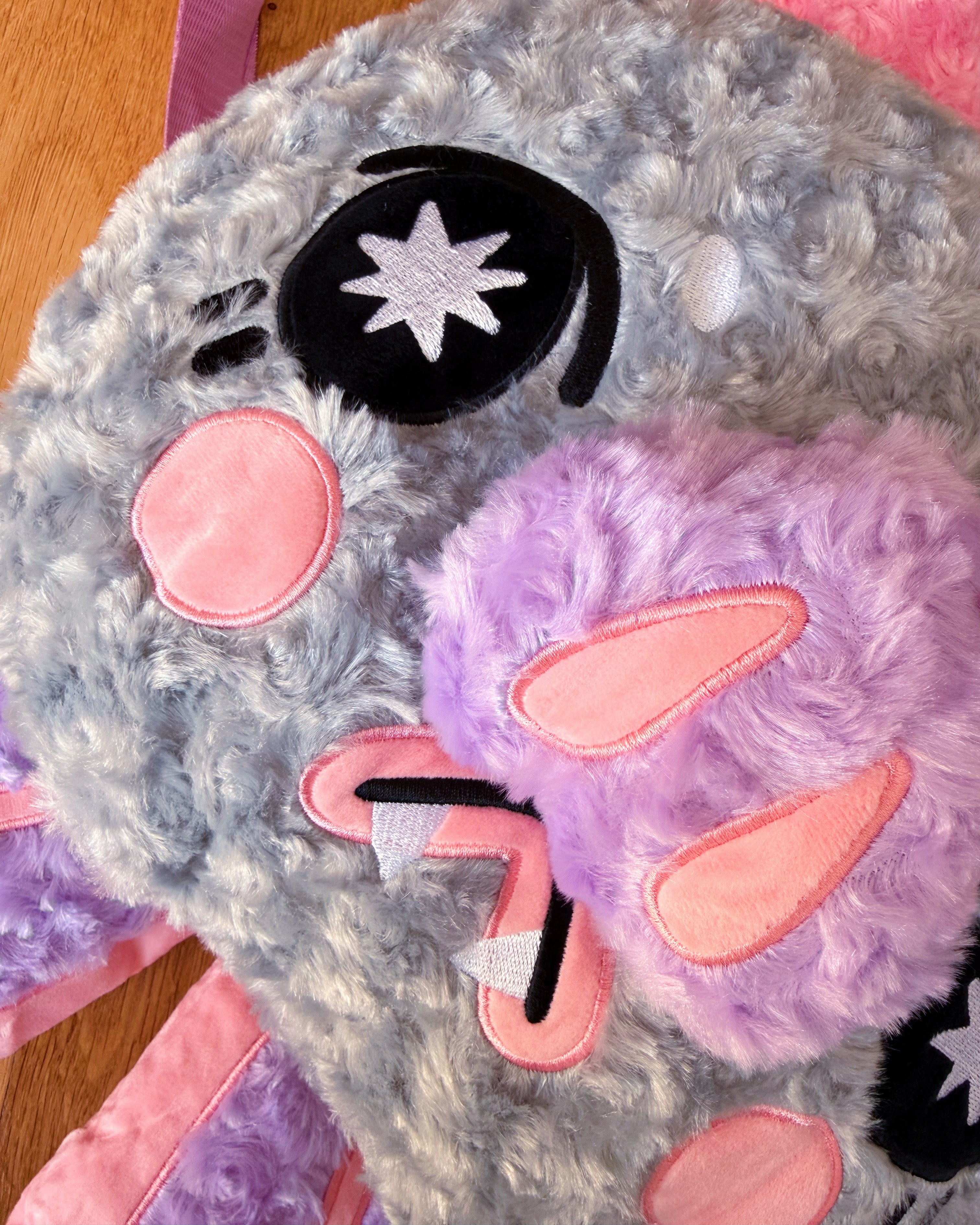 Grumpy Bat Plush Backpack! - GRADE B!