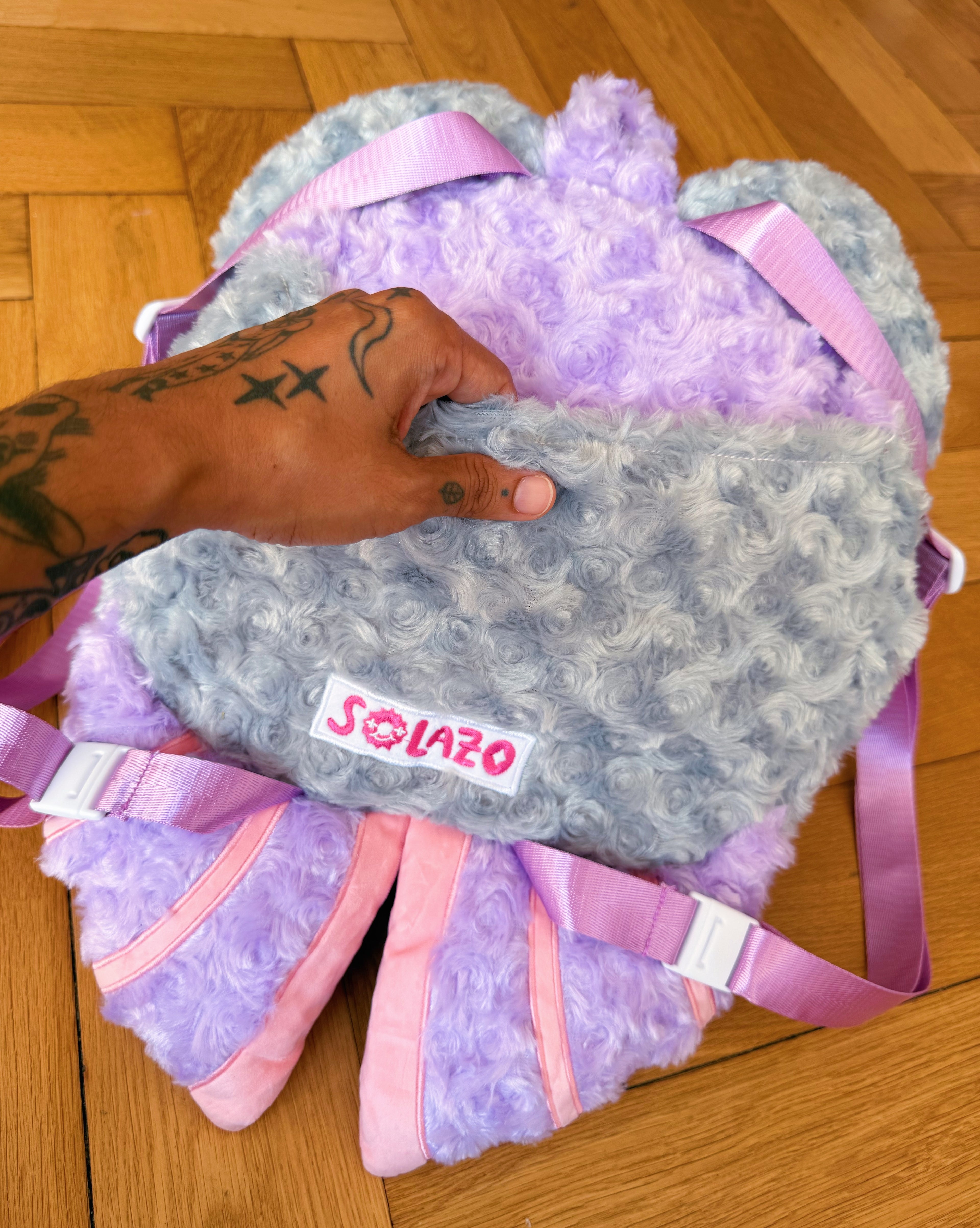 Grumpy Bat Plush Backpack! - GRADE B!