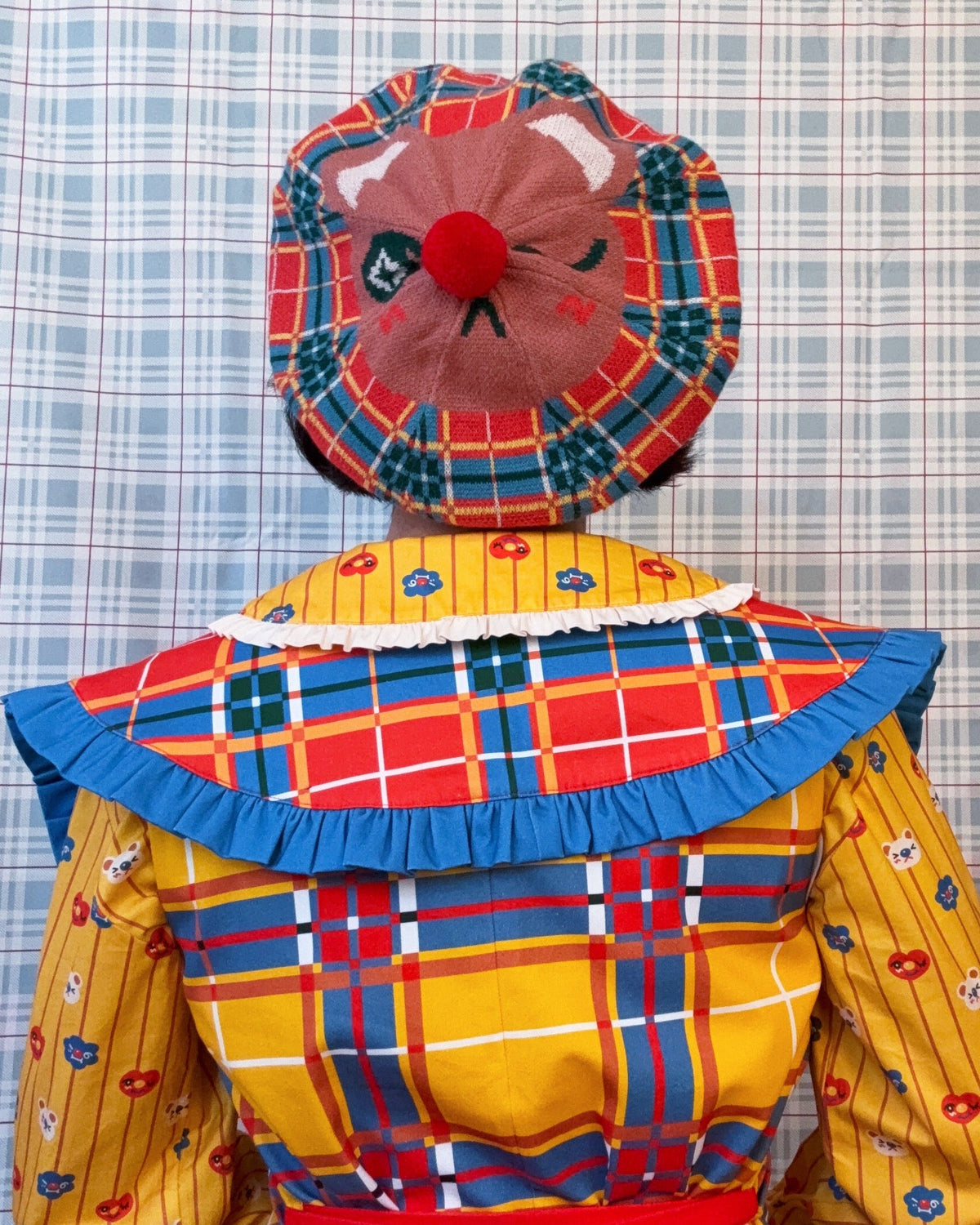 Beary Plaid! - Knit Beret