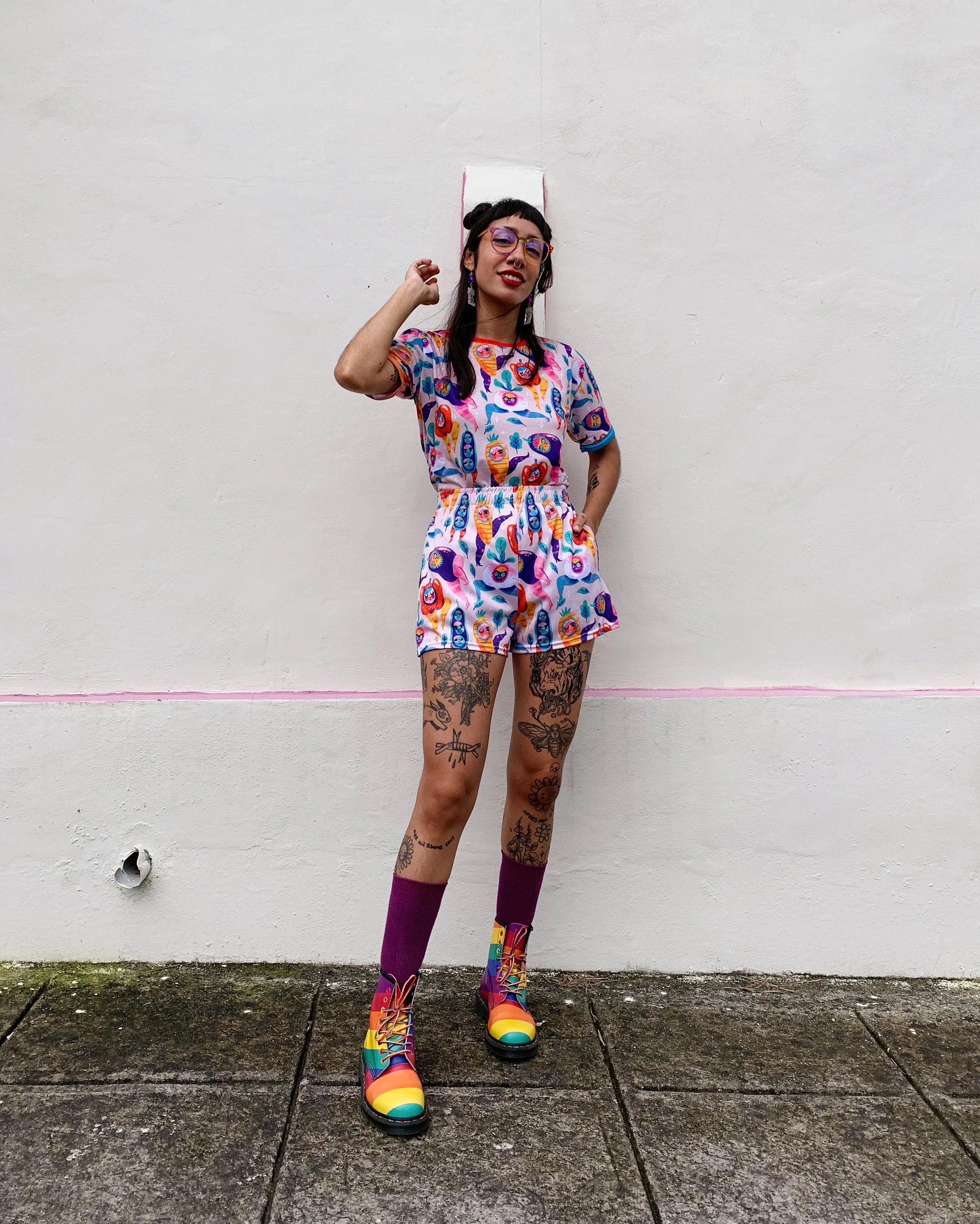 Eat Ur Veggies - Short Shorts