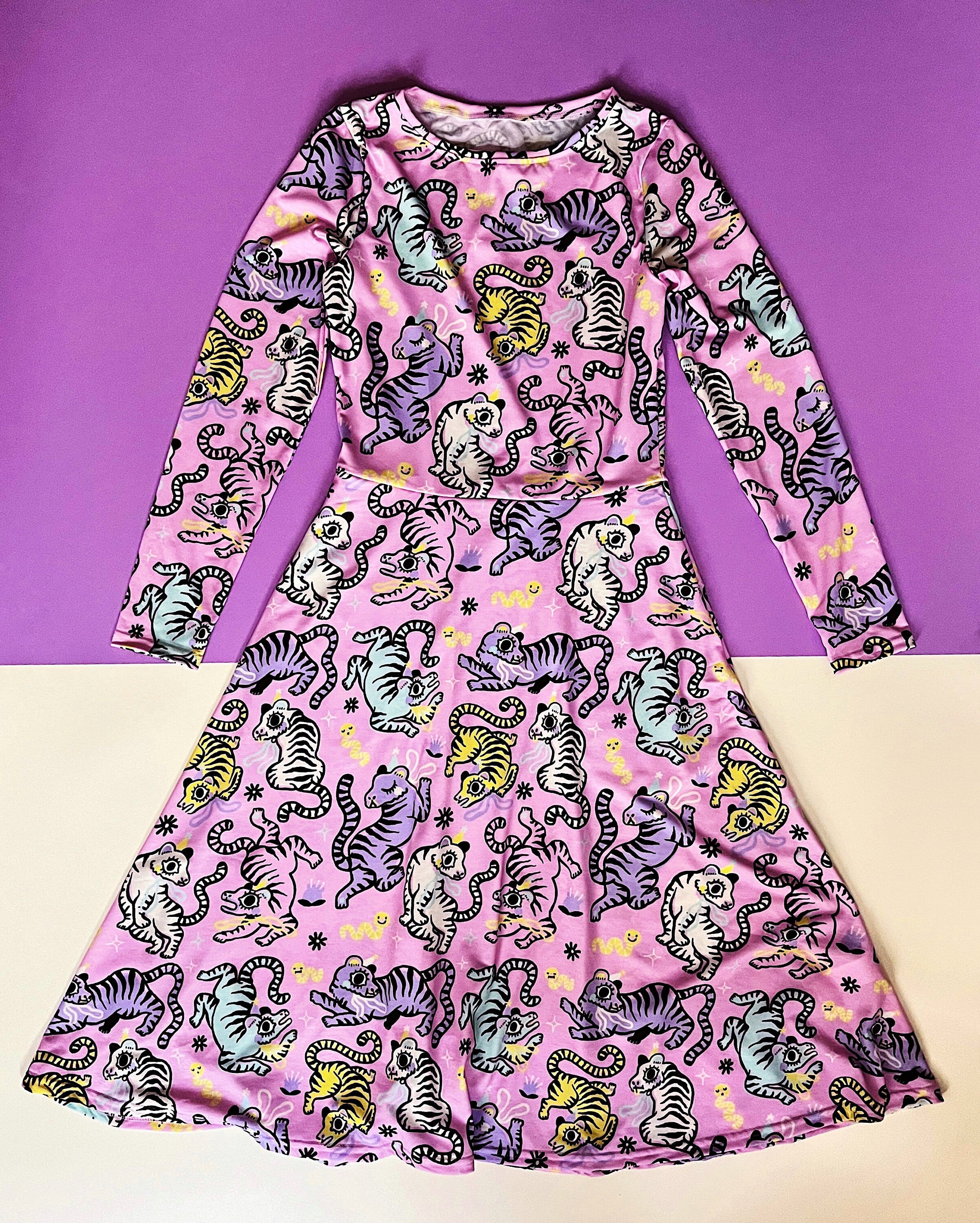 Pastel Tigers Dress