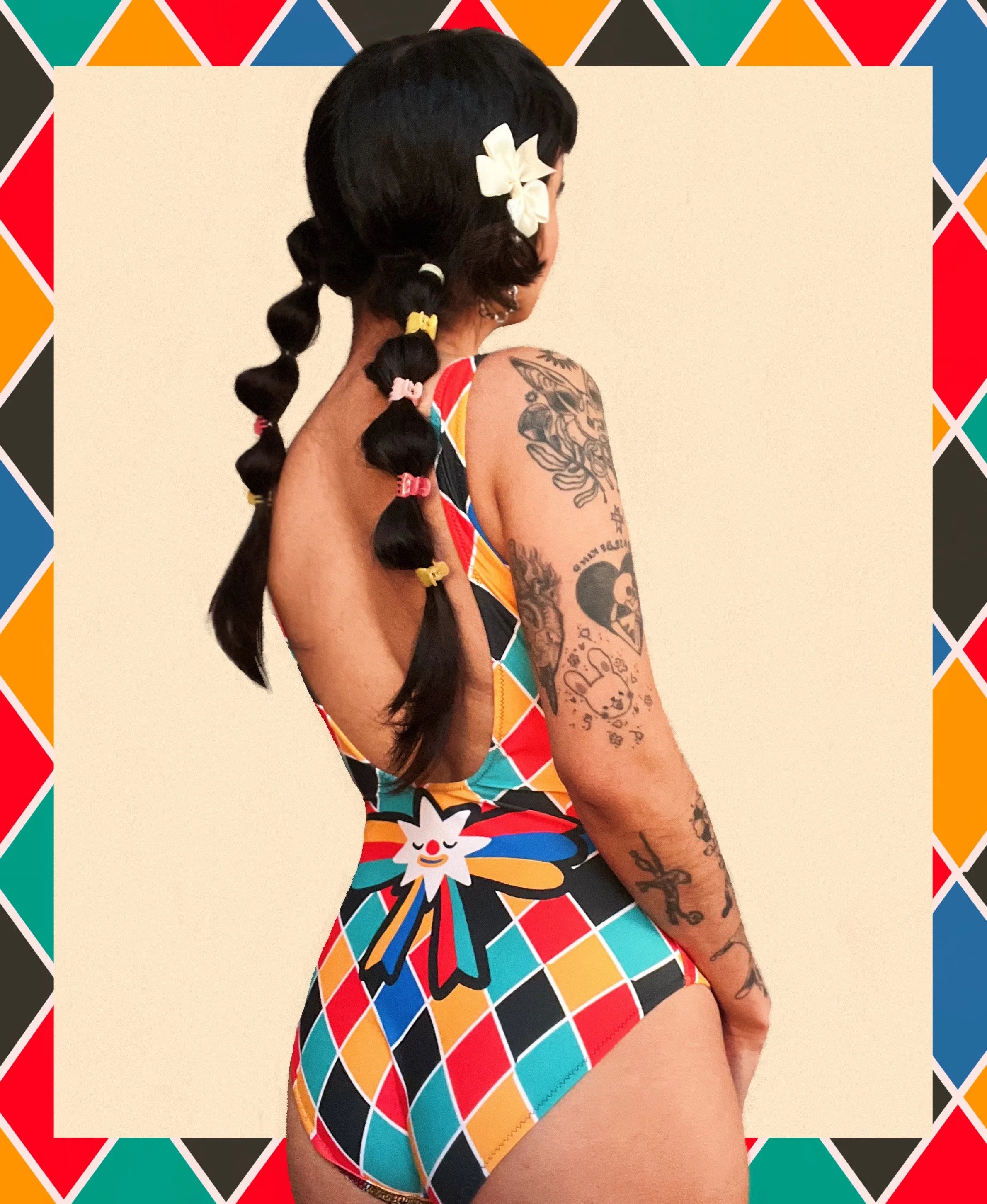 Harlequin Cat - Swimsuit