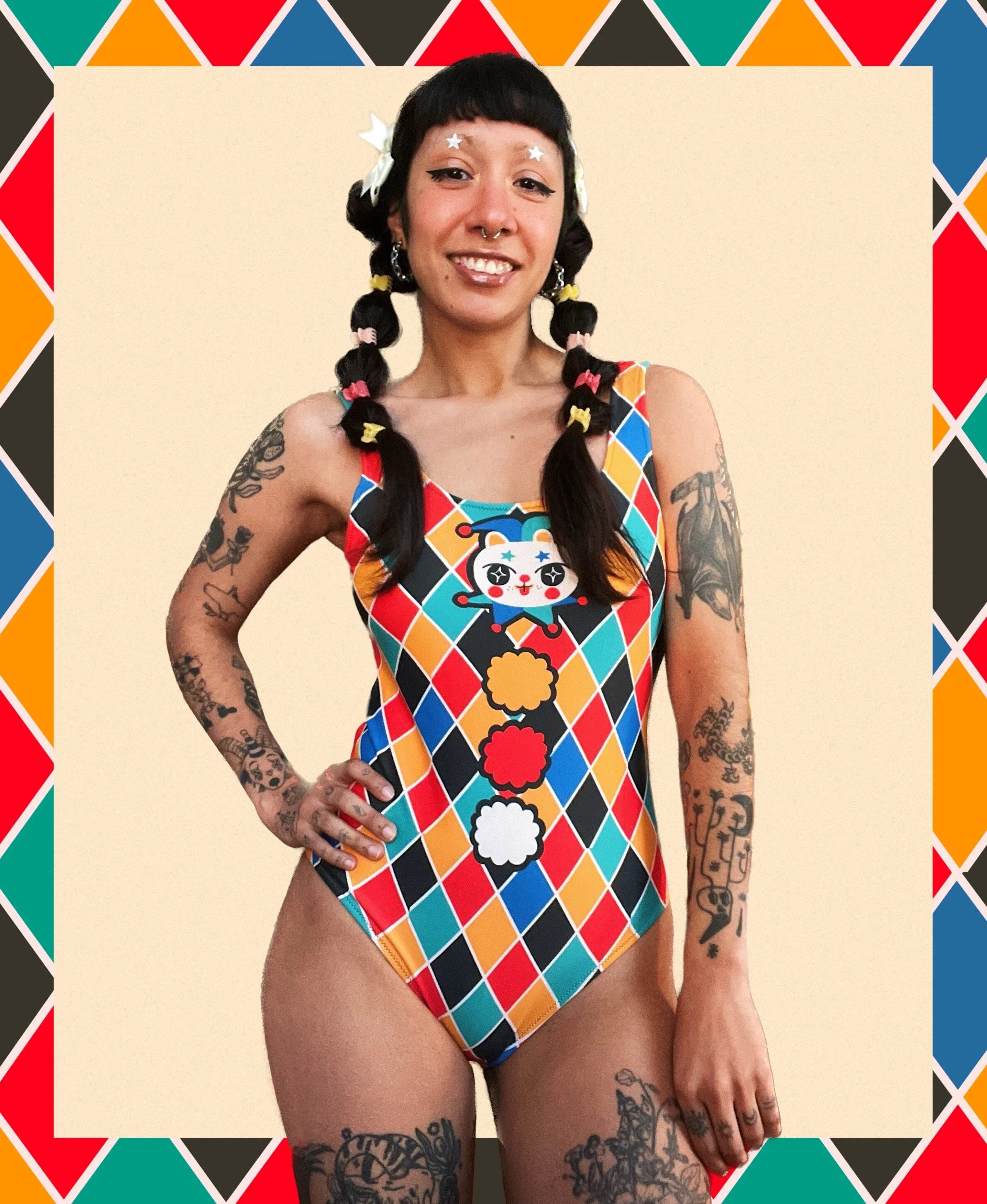 Harlequin Cat - Swimsuit