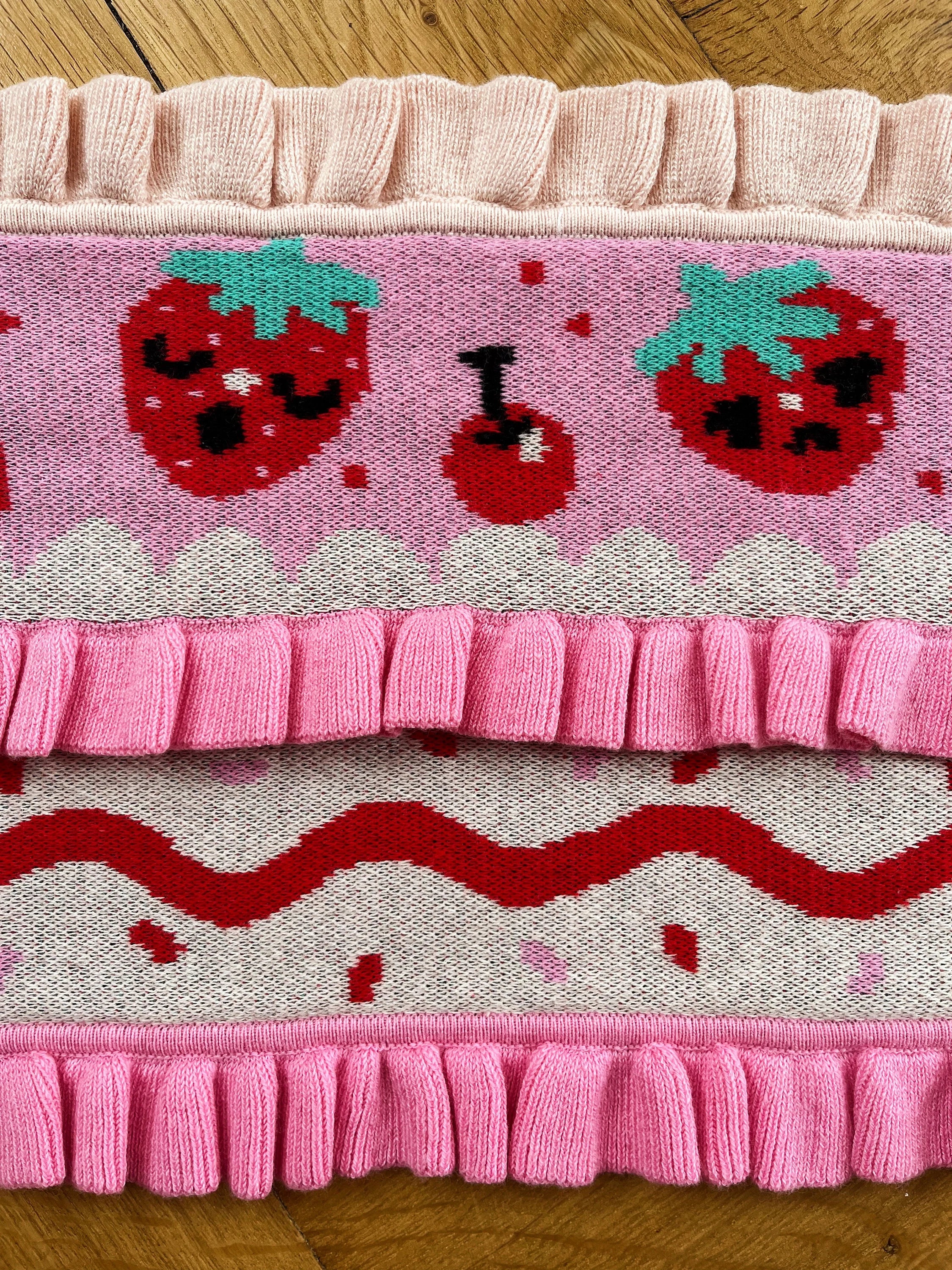Strawberry Shortcake - Knit Scarf