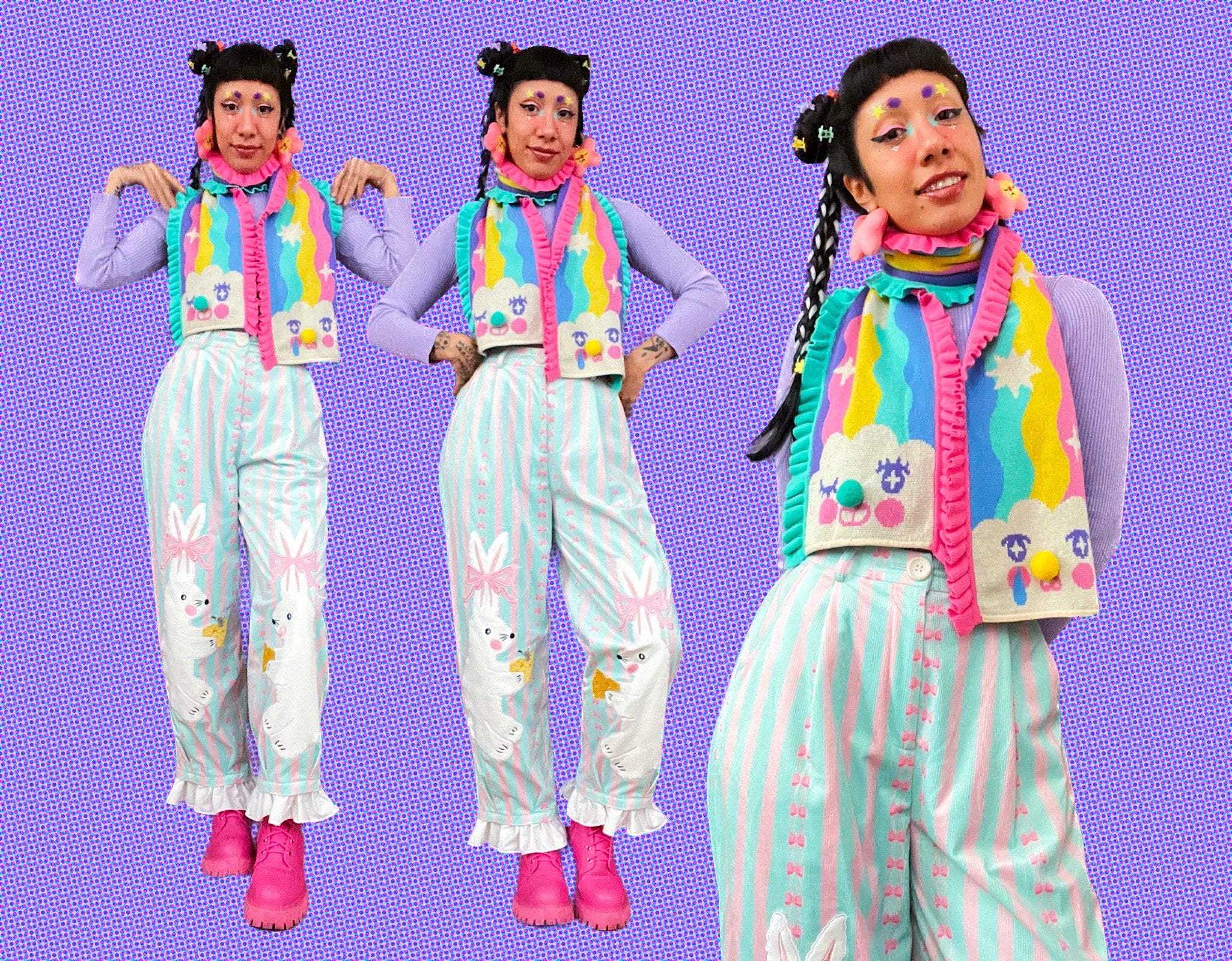 Moody Rainbow - Knit Scarf