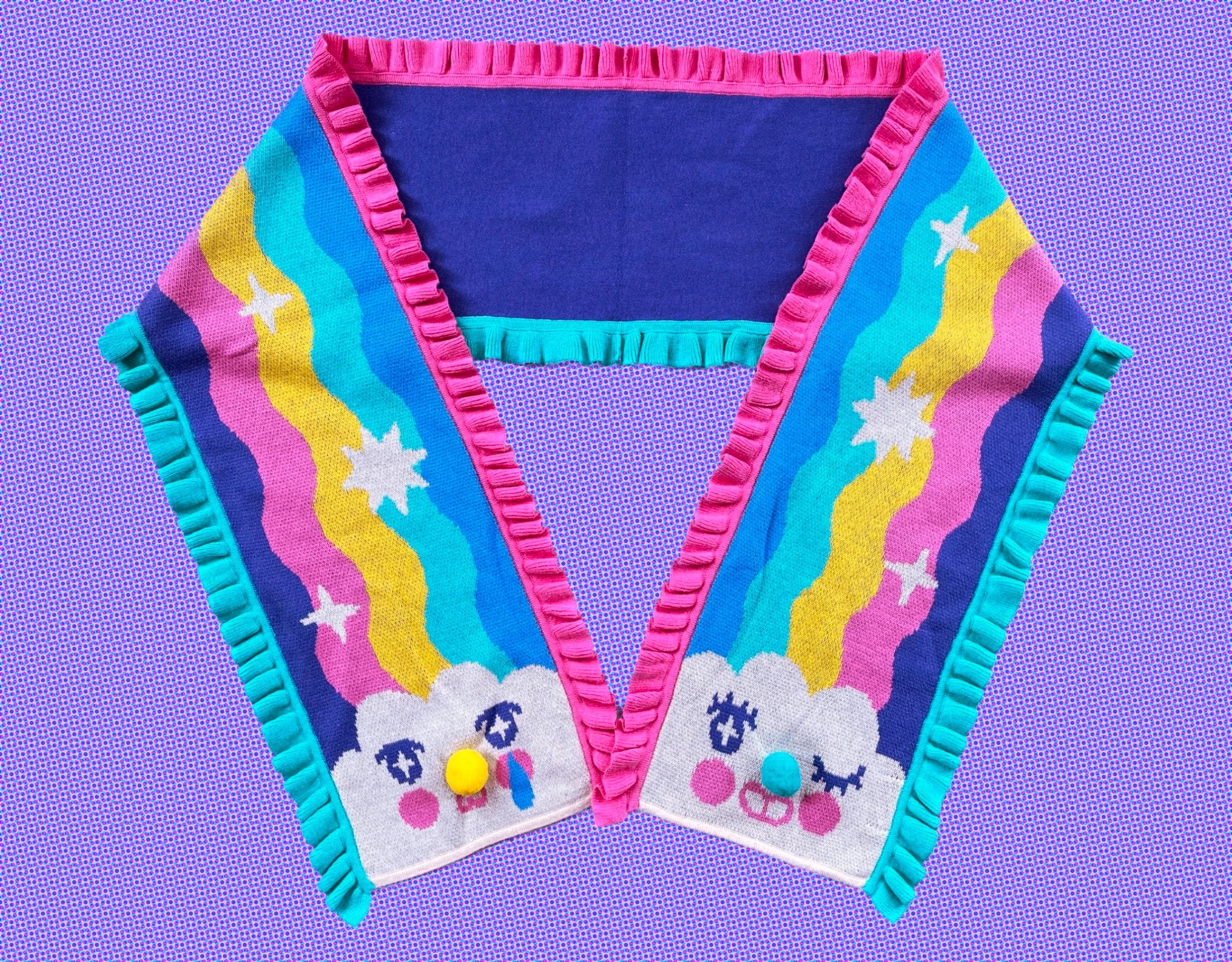 Moody Rainbow - Knit Scarf