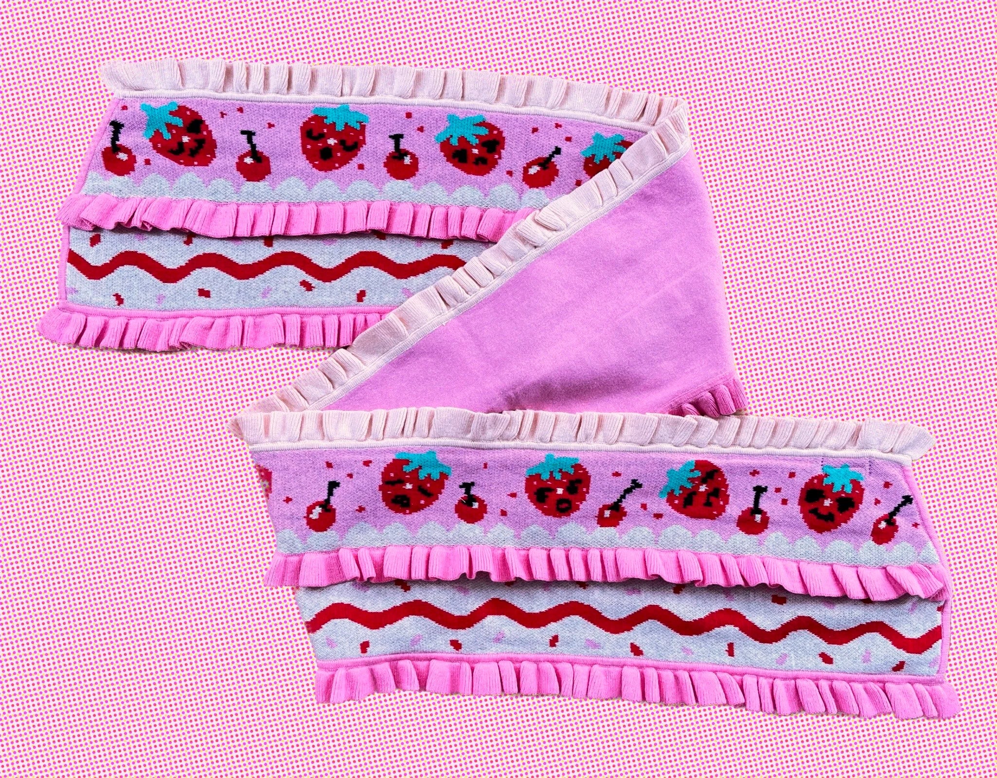 Strawberry Shortcake - Knit Scarf