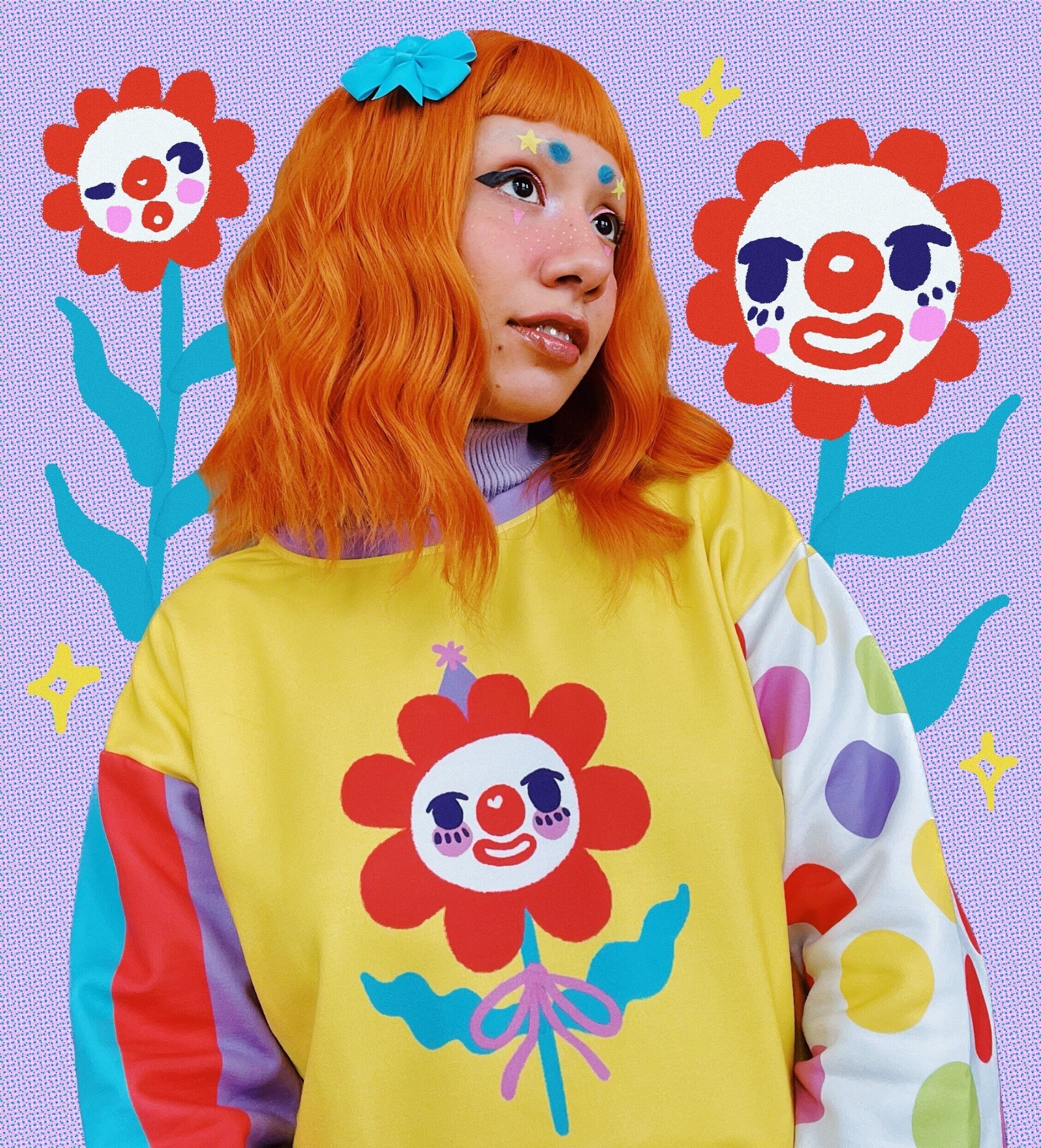 Clown Flower - Sweatshirt