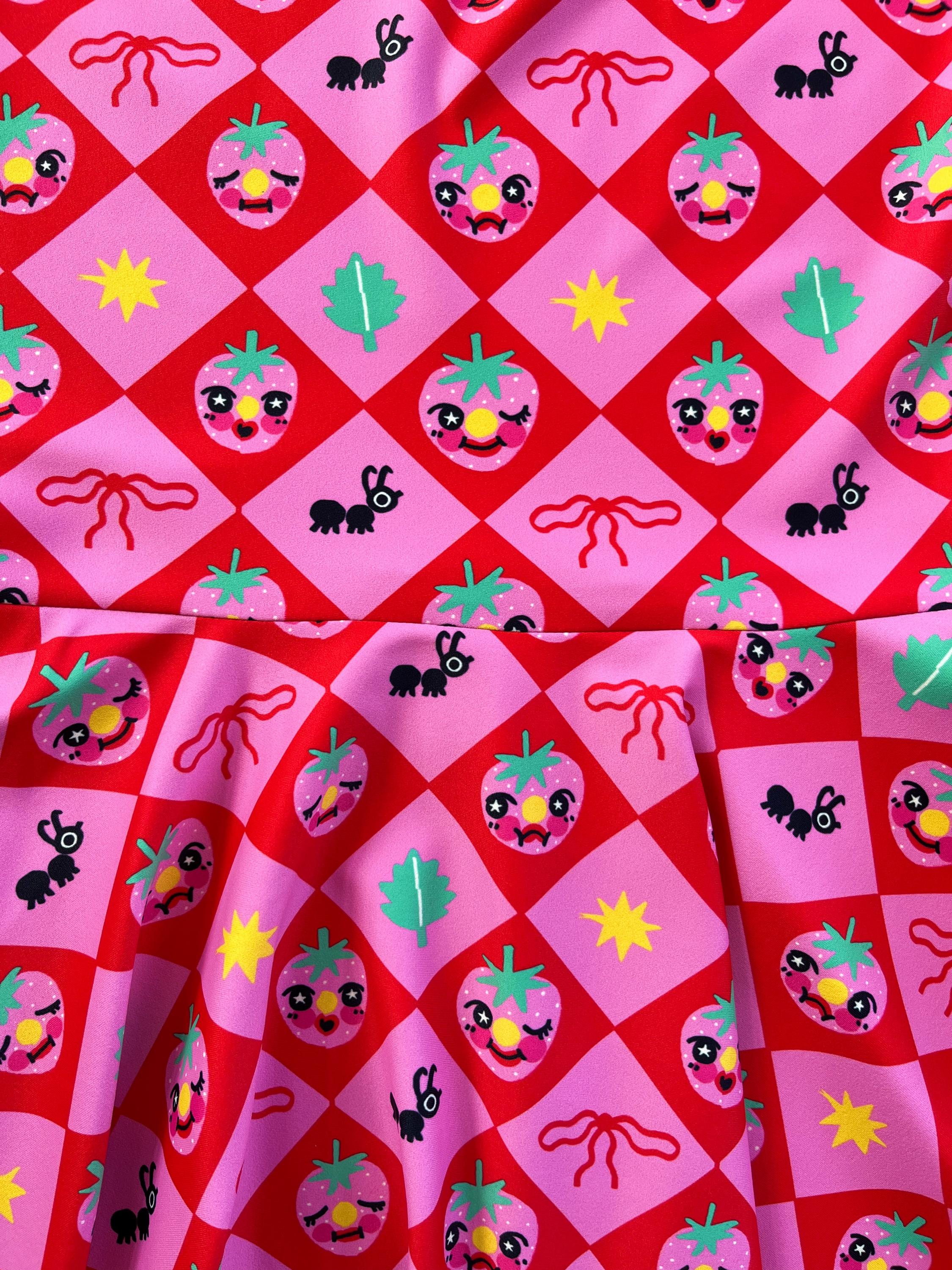 Strawberry Picnic Dress