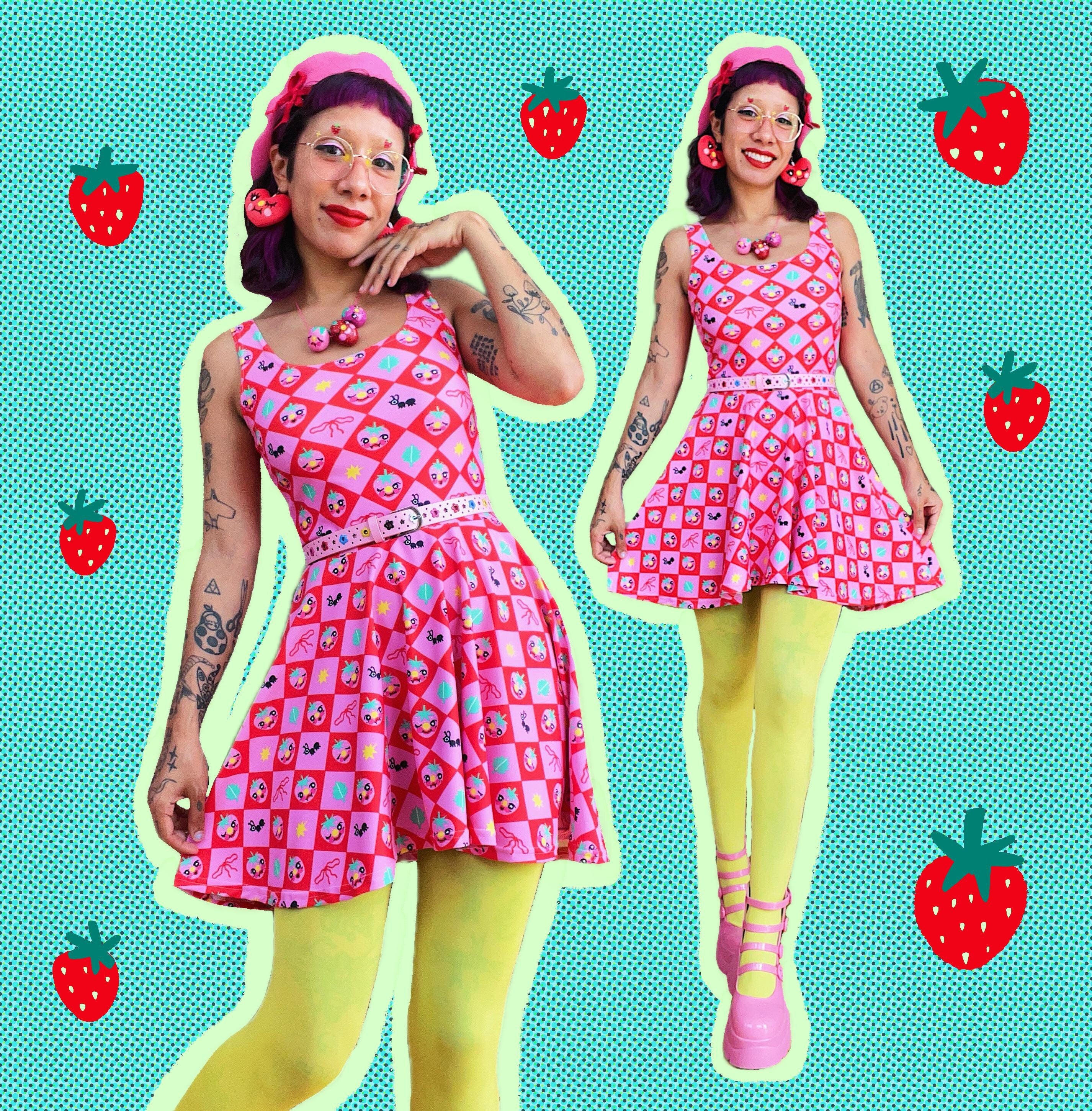 Strawberry Picnic Dress