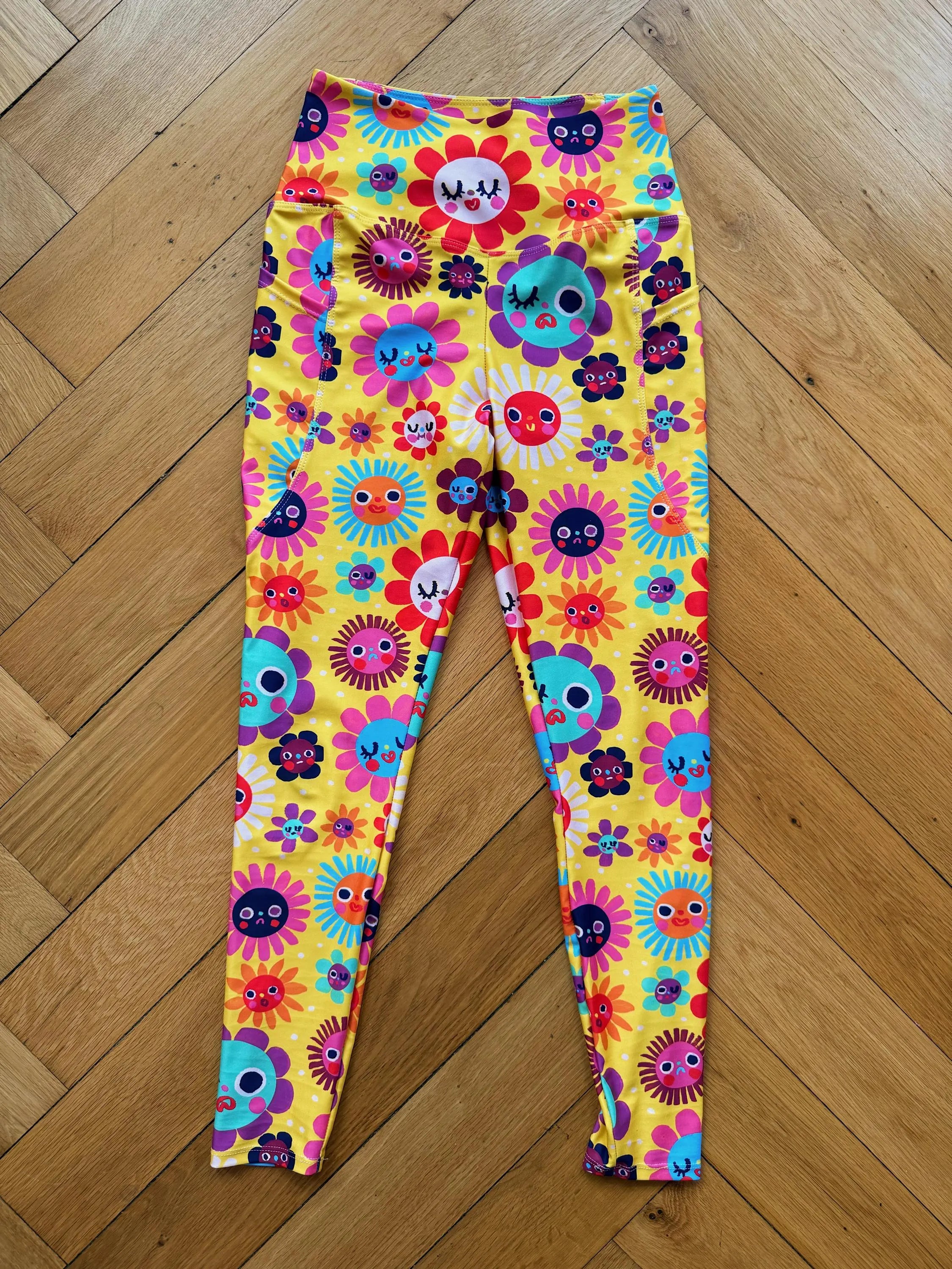 Flower Power - Leggings with pockets