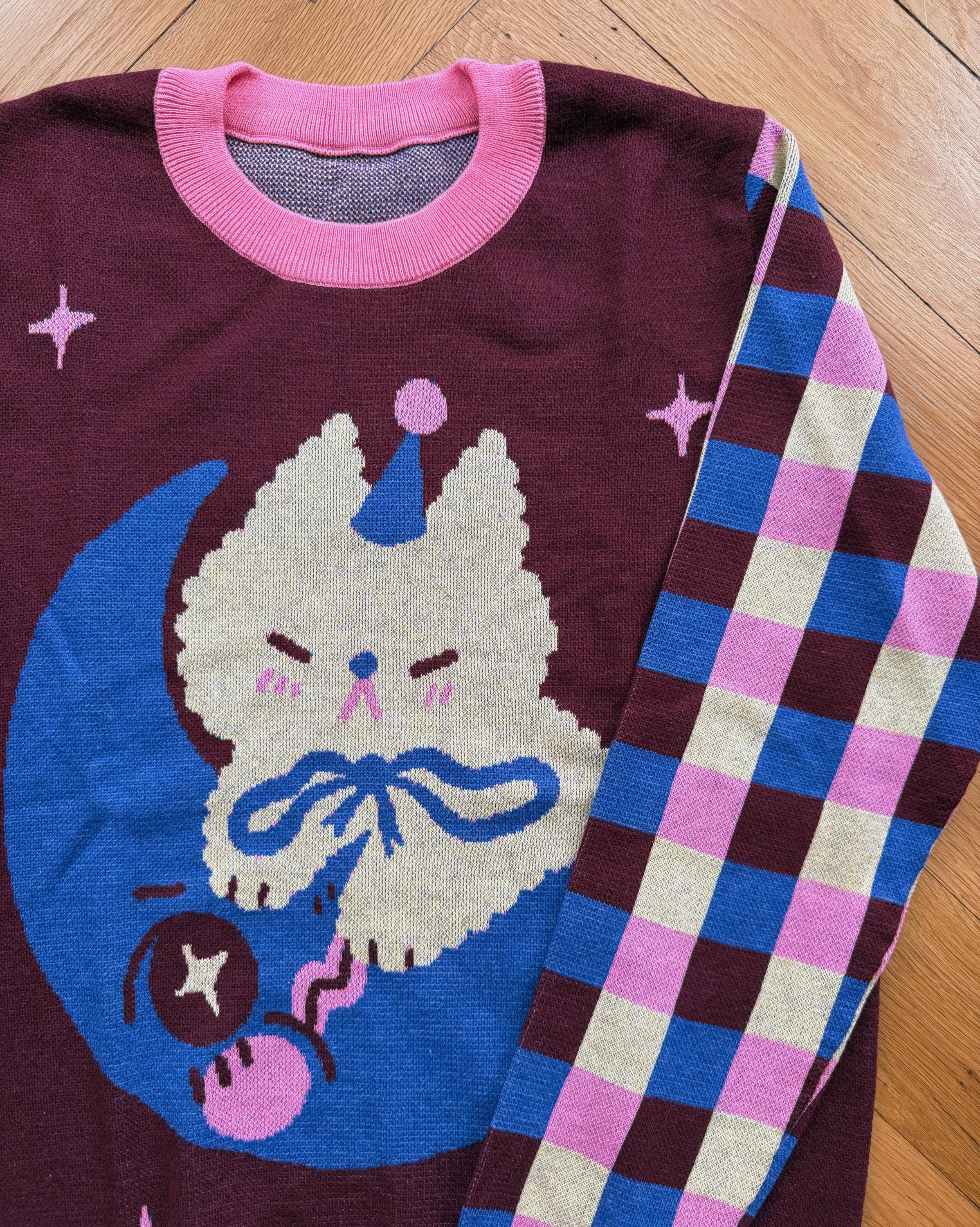 Moon Cat - Knit Sweater