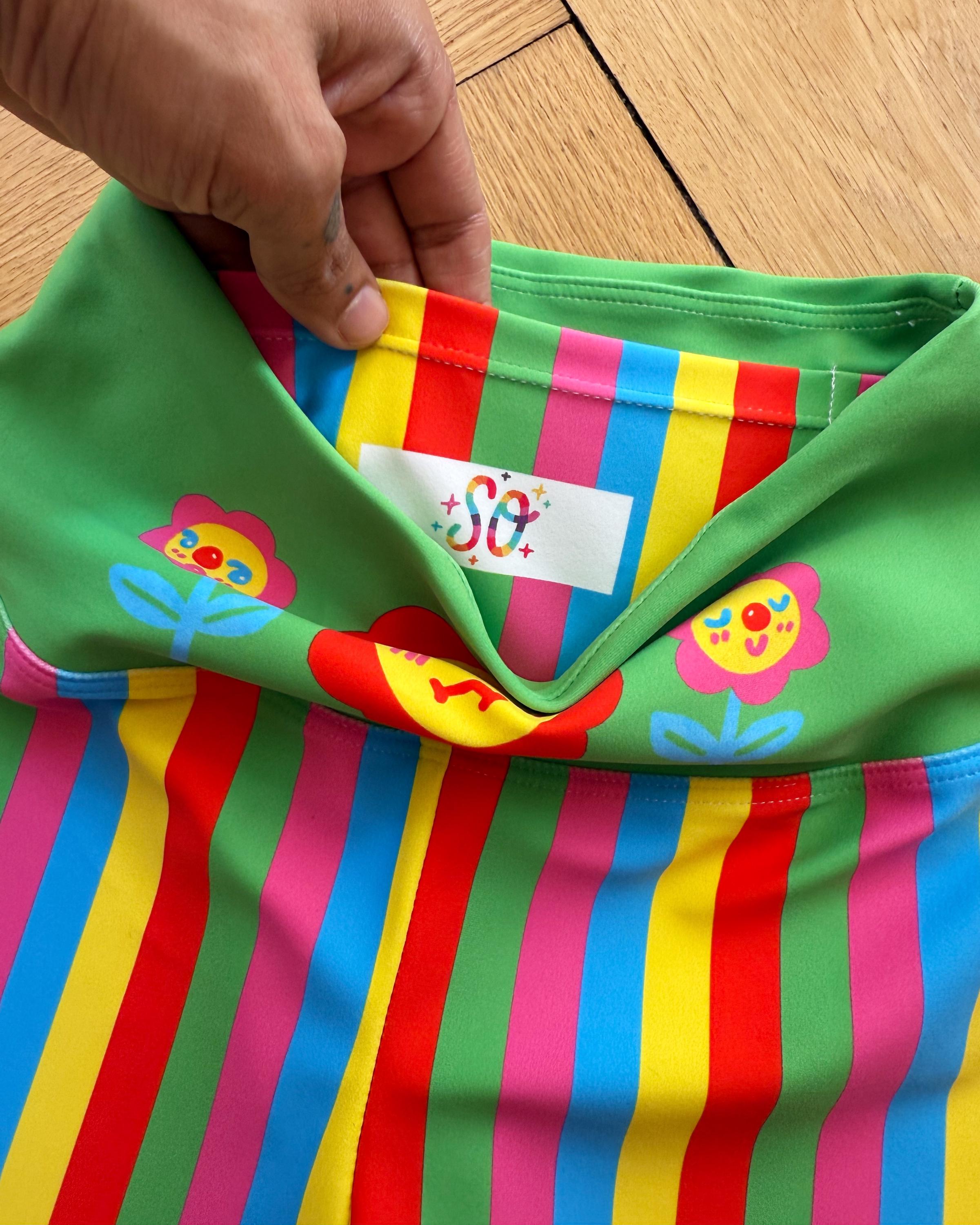 Electric Flower - Biker Shorts